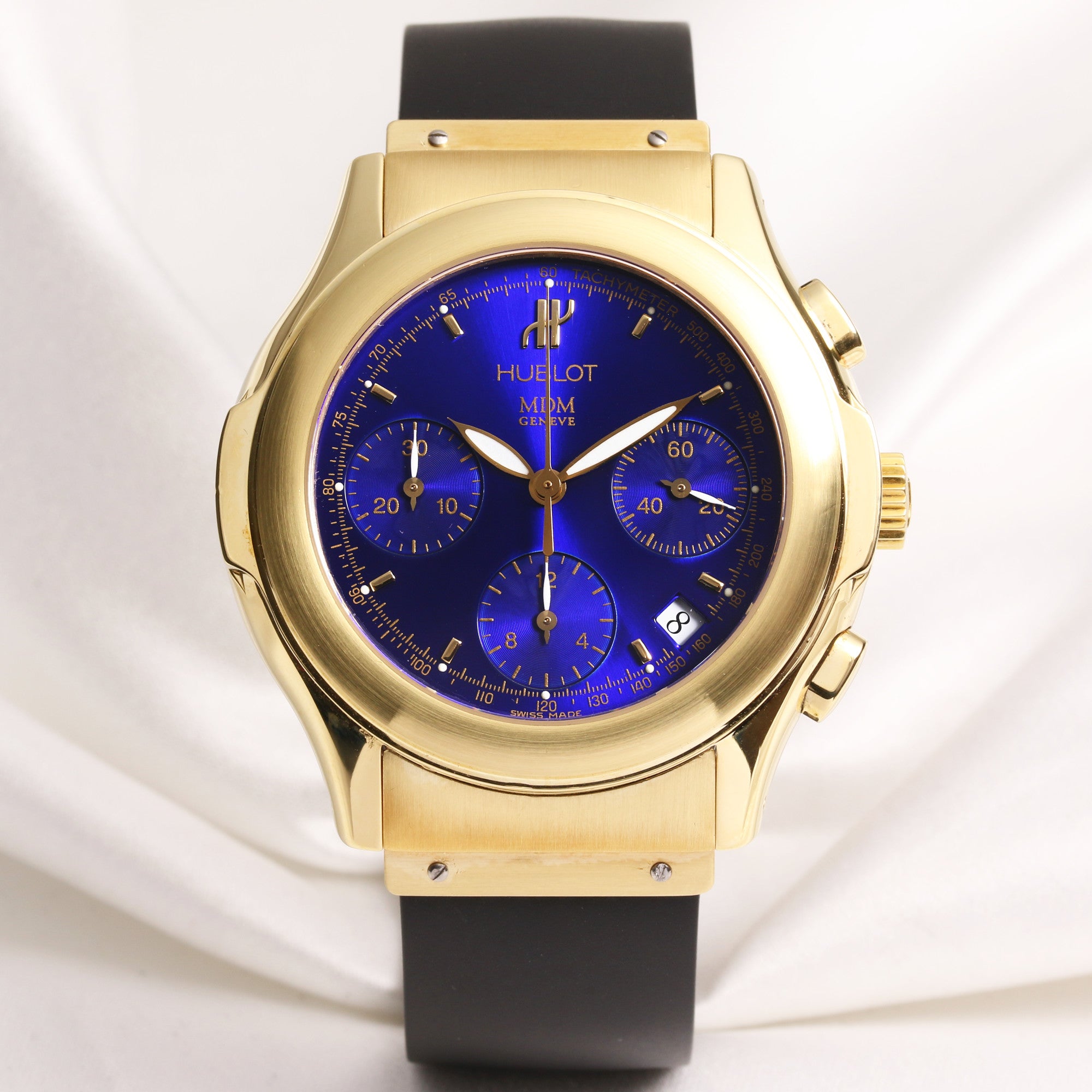 Hublot MDM Chronograph 1810.1 18k Yellow Gold Second Hand Watch Collectors 1