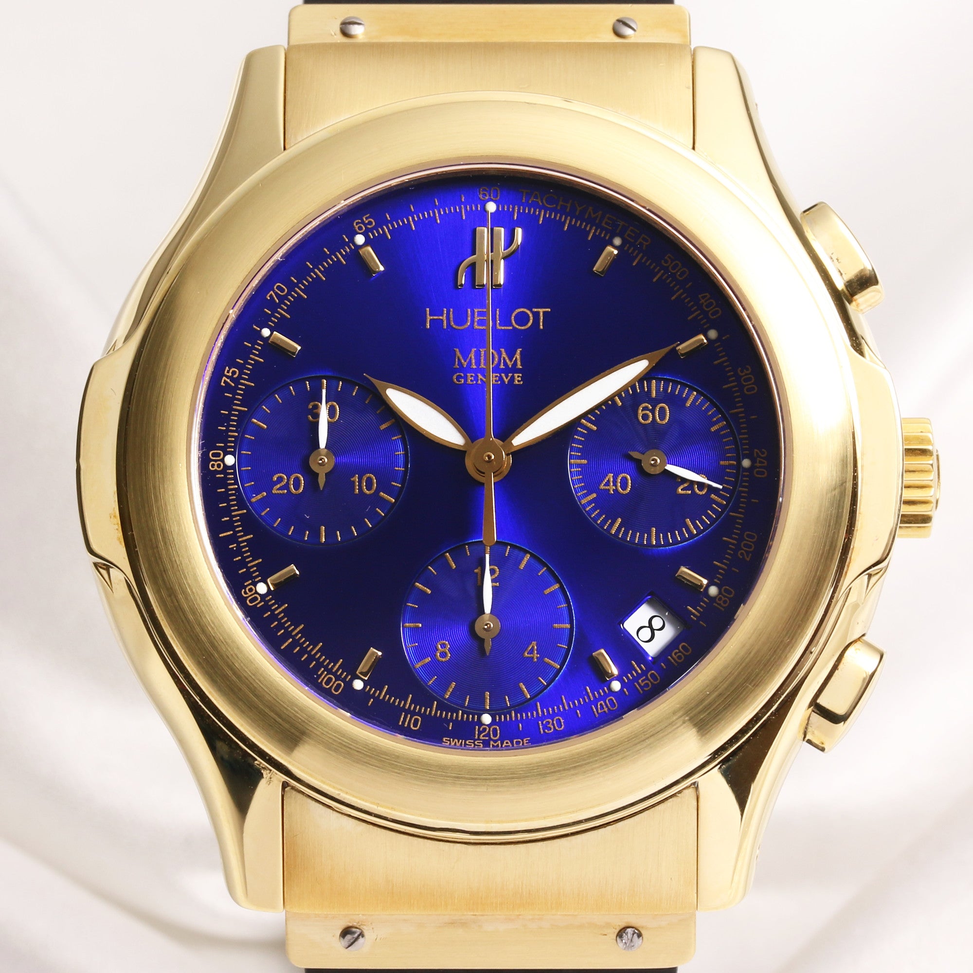 Hublot MDM Chronograph 1810.1 18k Yellow Gold Second Hand Watch Collectors 2