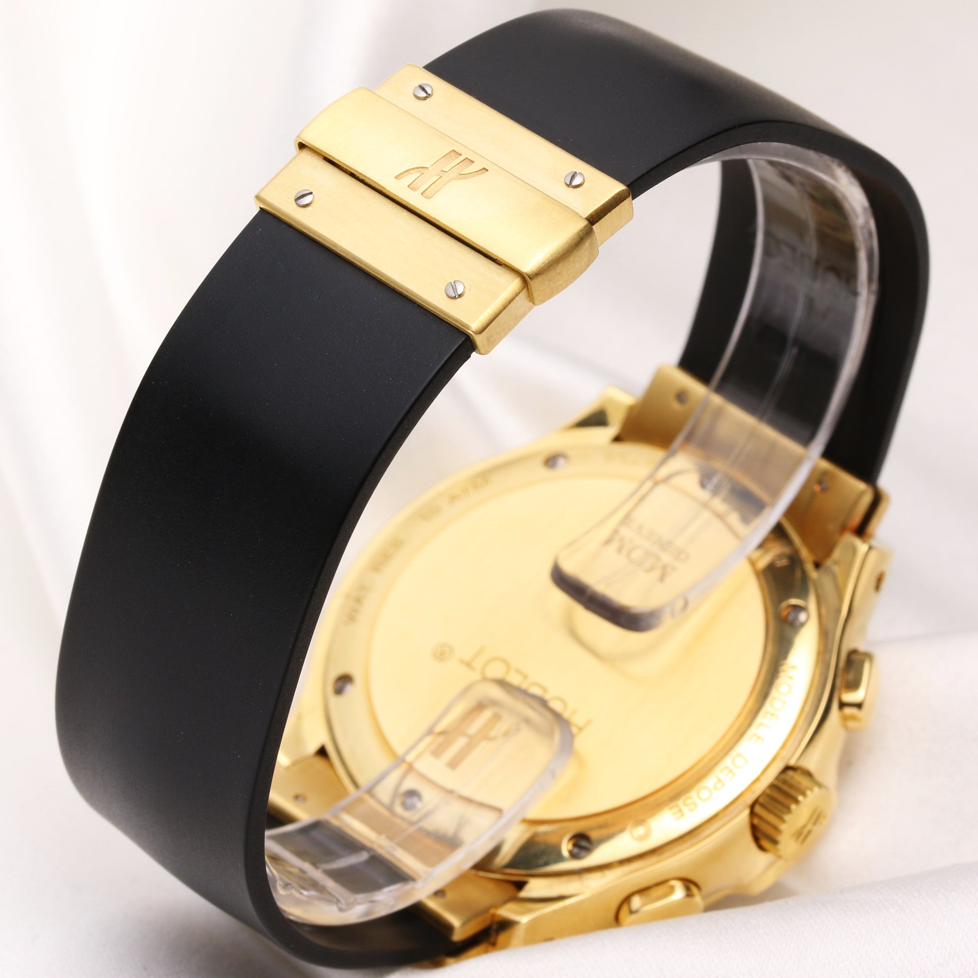 Hublot MDM Chronograph 1810.1 18k Yellow Gold Second Hand Watch Collectors 5