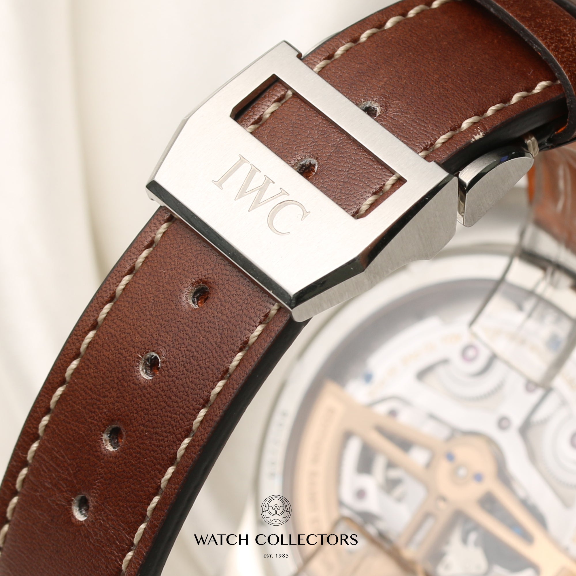 IWC Big Pilot Perpetual Calender Chronograph IW503801 Stainless Steel Second Hand Watch Collectors 10