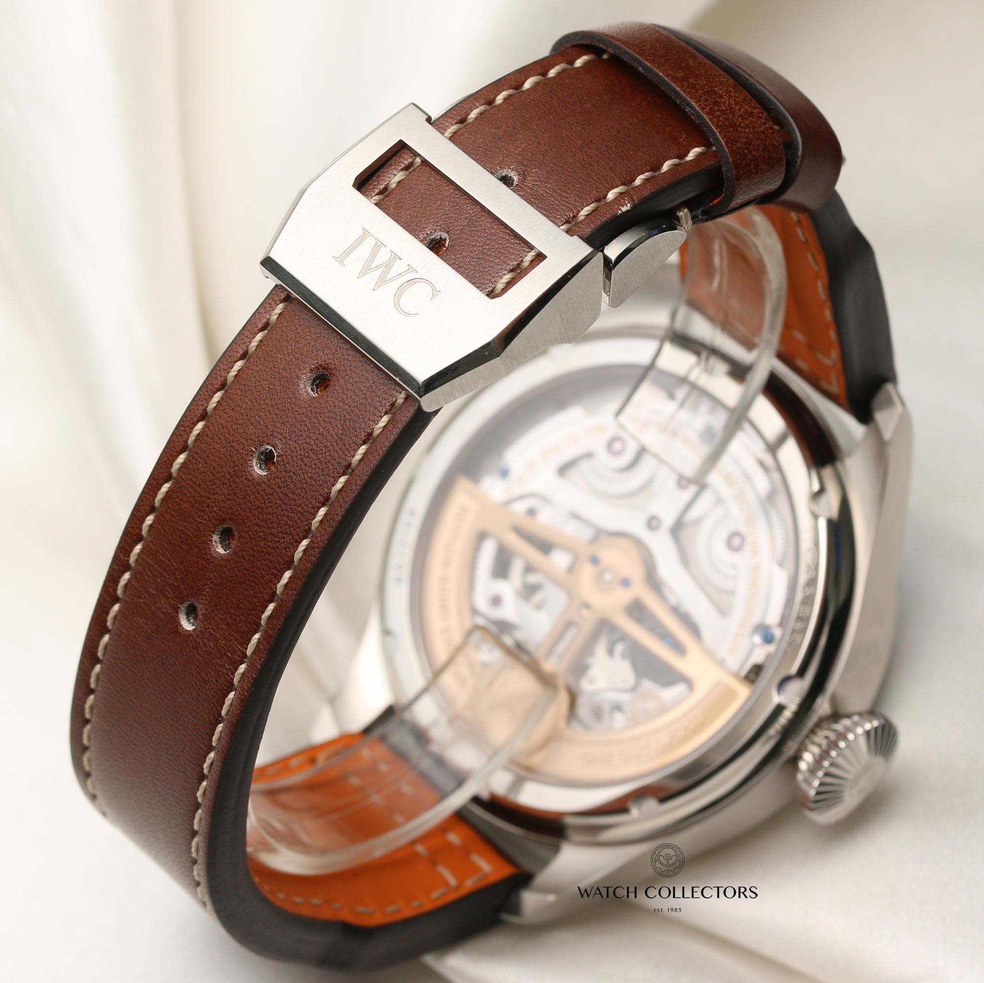 IWC Big Pilot Perpetual Calender Chronograph IW503801 Stainless Steel Second Hand Watch Collectors 7