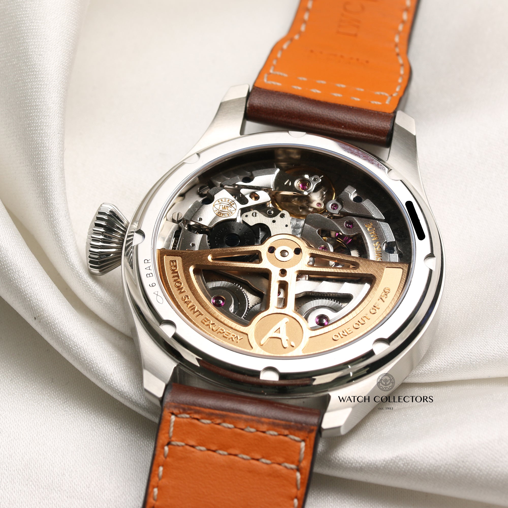 IWC Big Pilot Perpetual Calender Chronograph IW503801 Stainless Steel Second Hand Watch Collectors 8