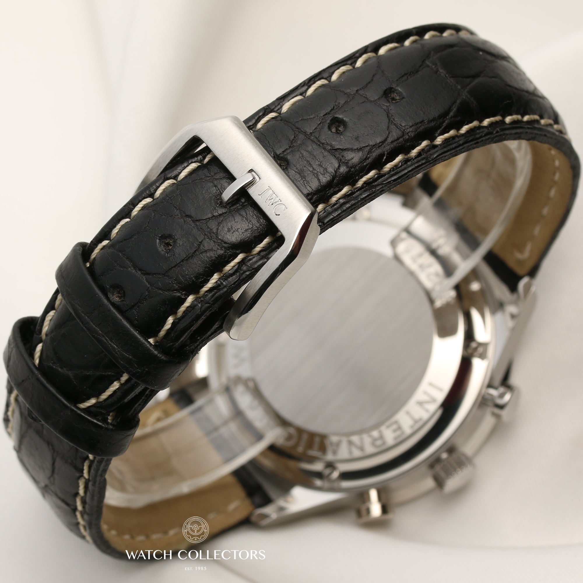 IWC Chronograph Stainless Steel Second Hand Watch Collectors 5