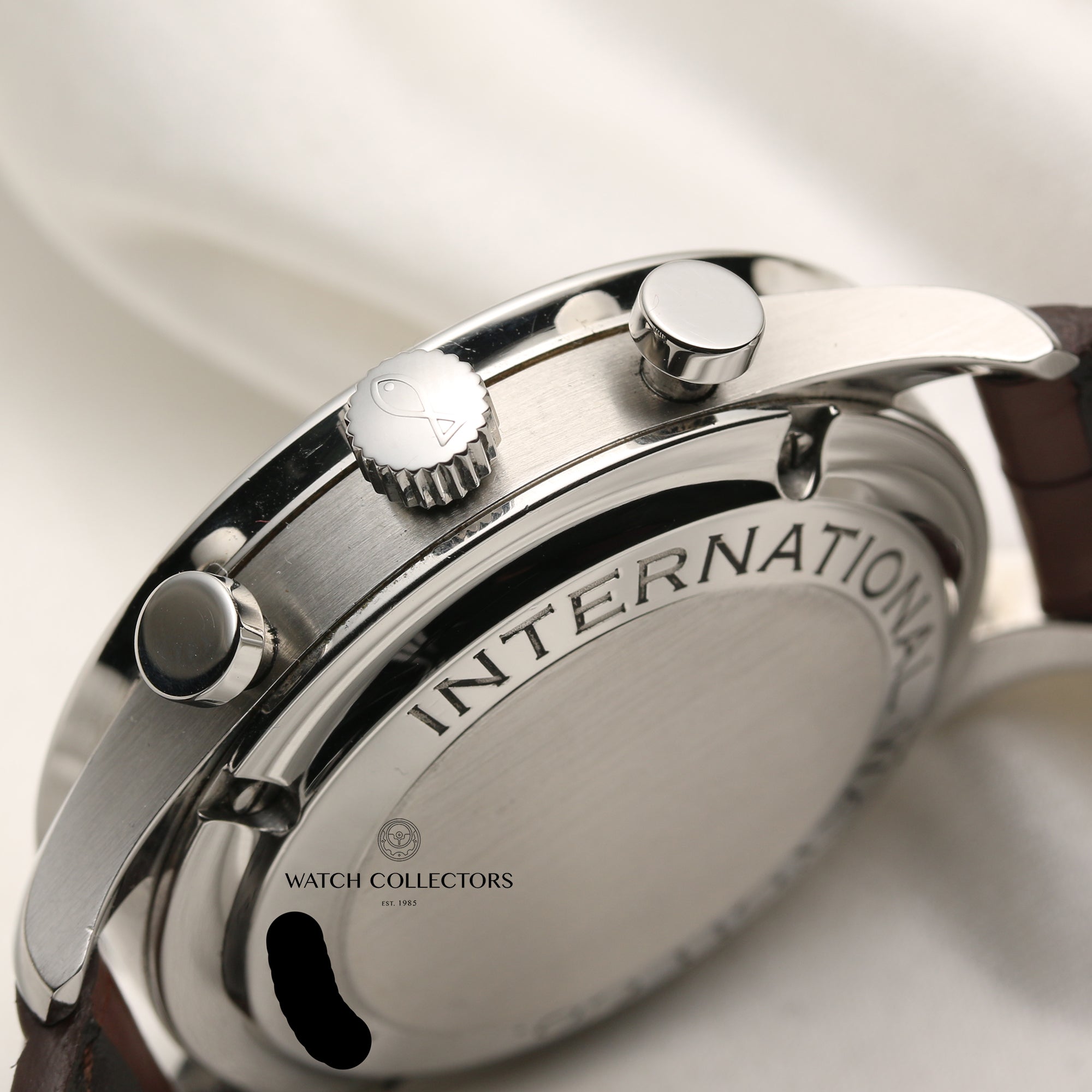 IWC Chronograph Stainless Steel Second hand Watch Collectors 7