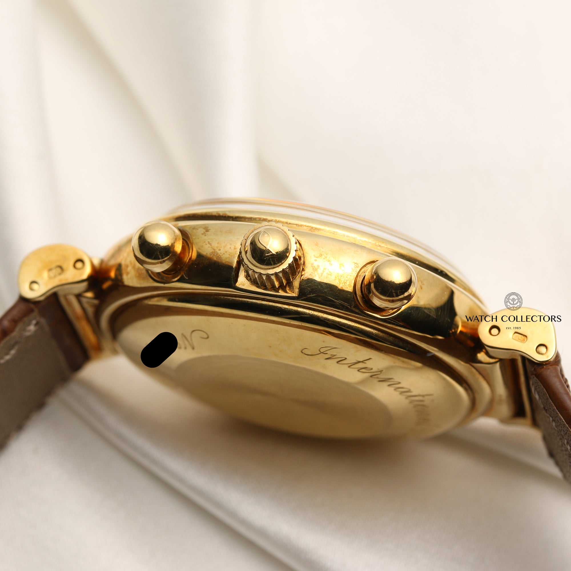 IWC Perpetual Calender 18K Yellow Gold Second Hand Watch Collectors 6