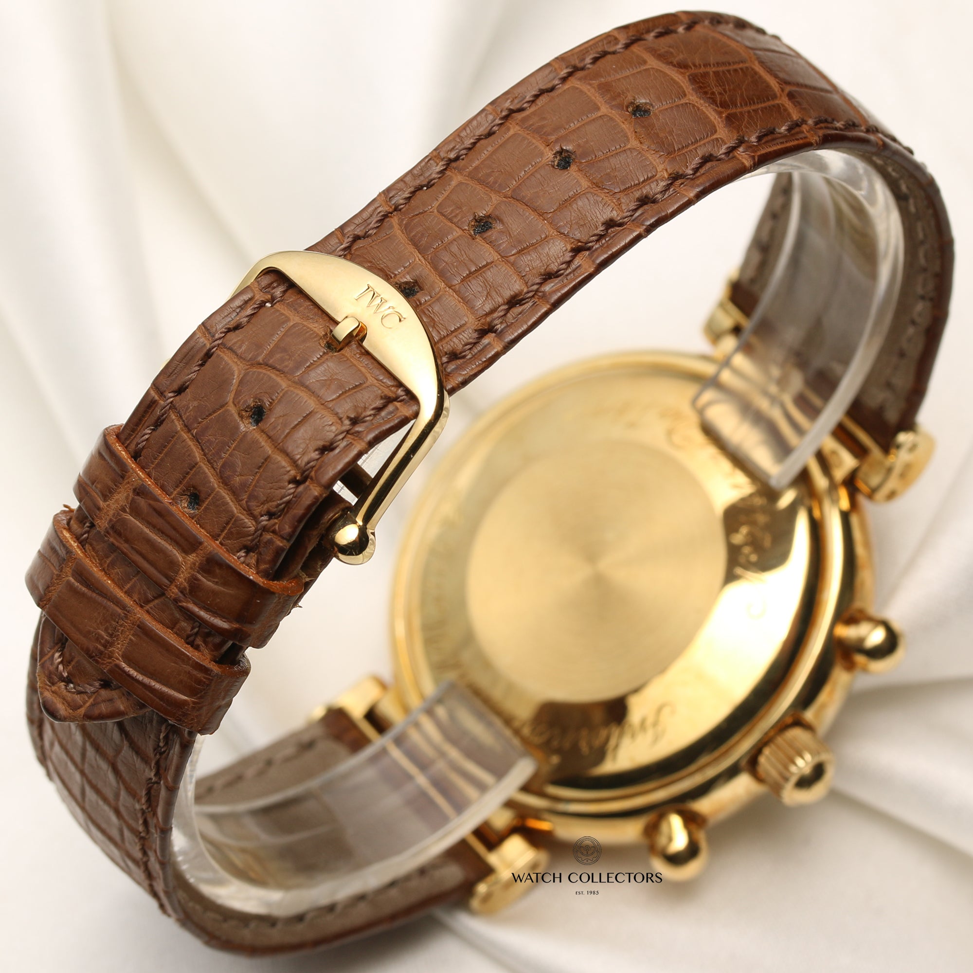 IWC Perpetual Calender 18K Yellow Gold Second Hand Watch Collectors 7