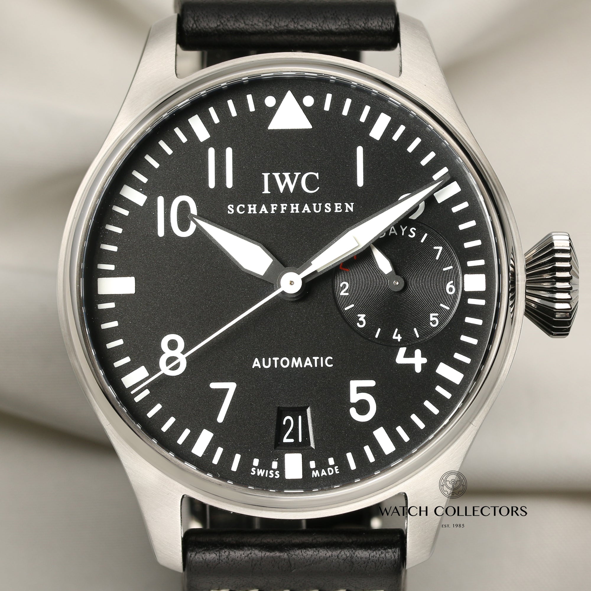 IWC Pilot Stainless Steel Second Hand Watch Collectors 2
