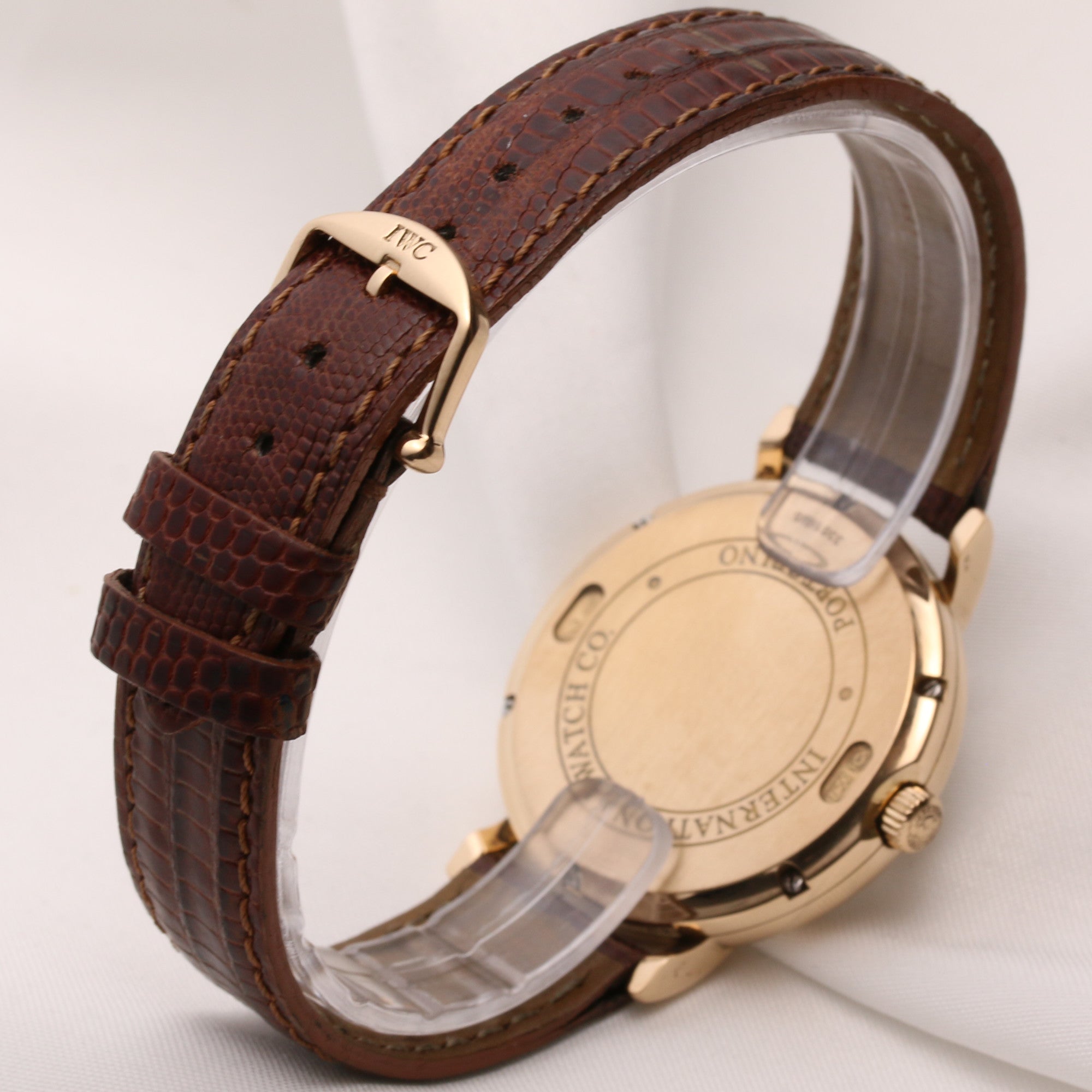 IWC Portofino 18K Rose Gold Champagne Dial Second Hand Watch Collectors 5