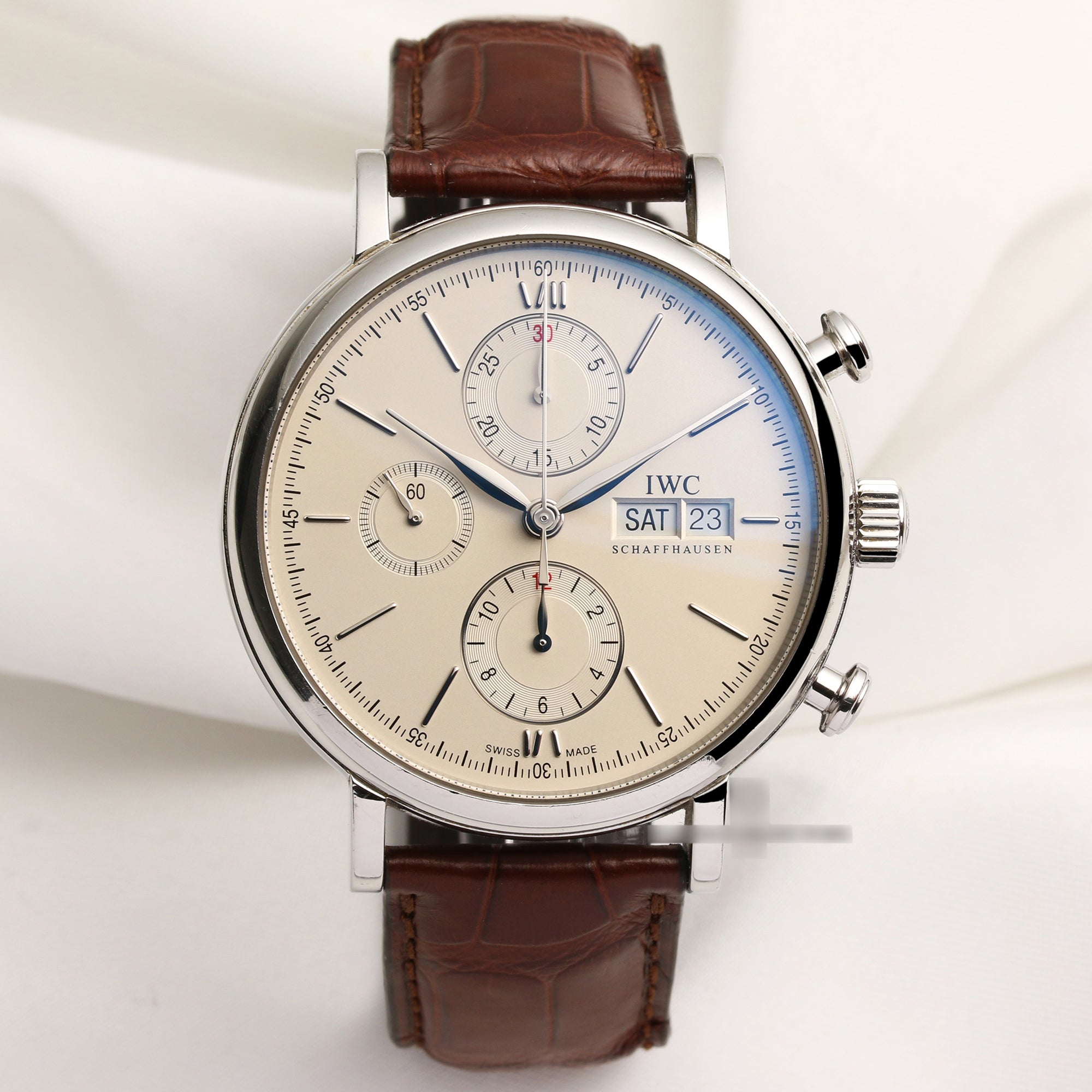 IWC-Portofino-Chronograph-IW391007-Stainless-Steel-Second-Hand-Watch-Collectors-1-1