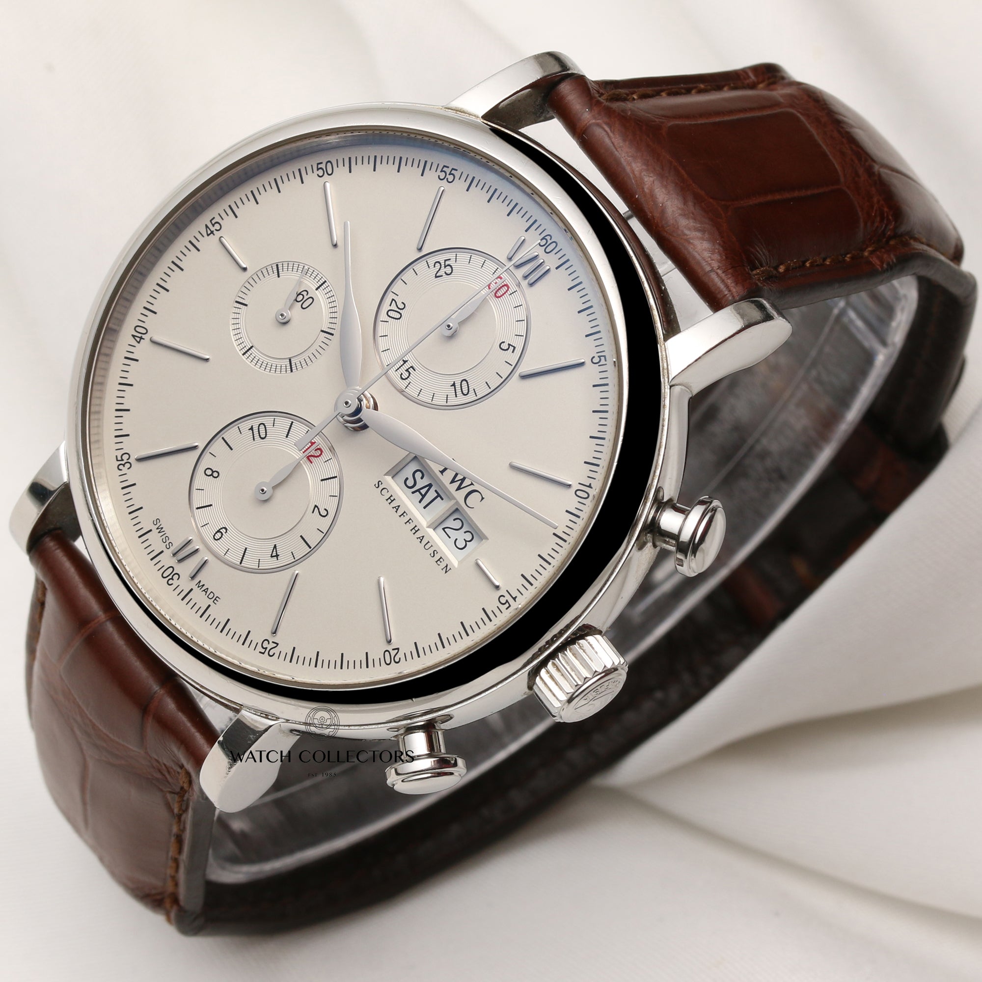 IWC-Portofino-Chronograph-IW391007-Stainless-Steel-Second-Hand-Watch-Collectors-3