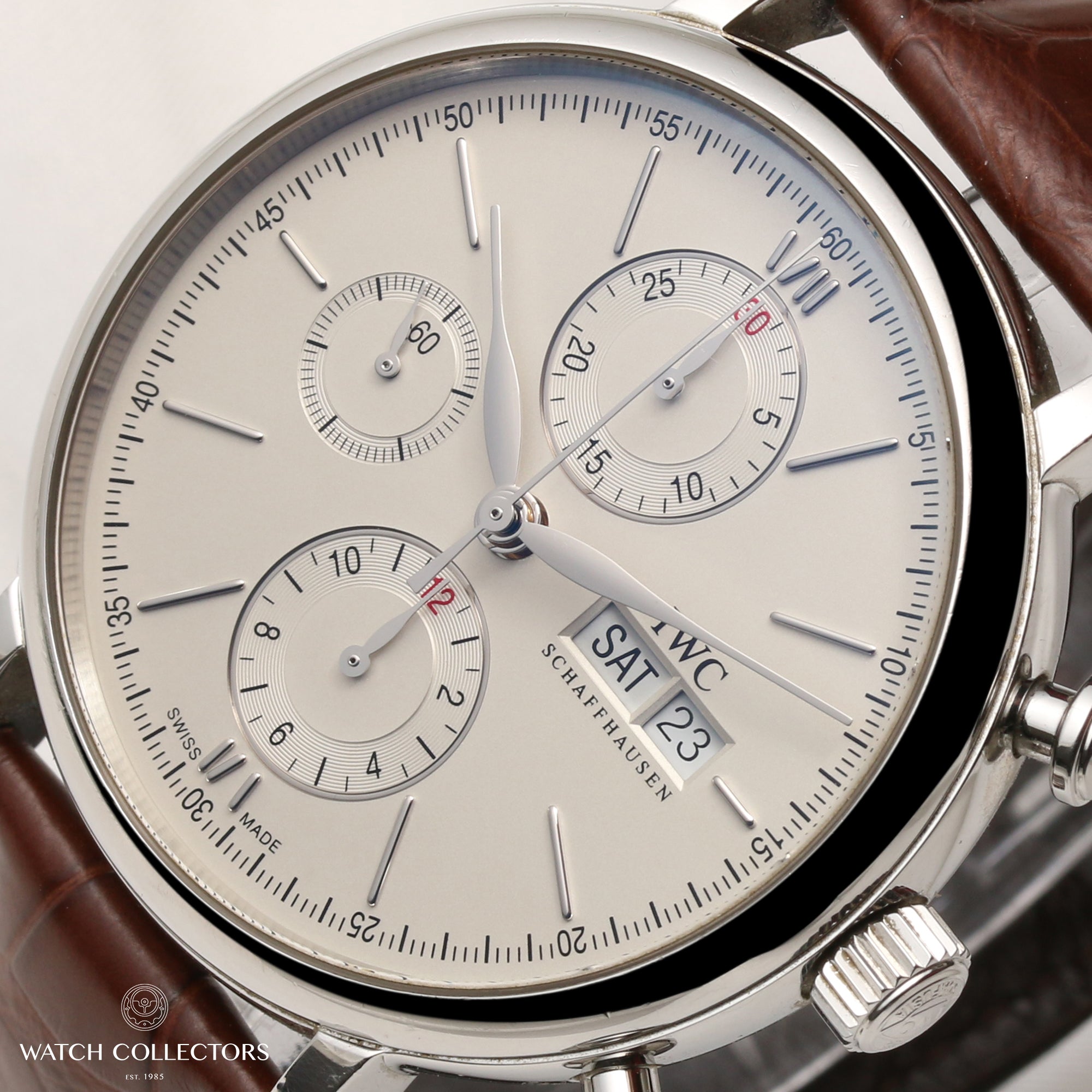 IWC-Portofino-Chronograph-IW391007-Stainless-Steel-Second-Hand-Watch-Collectors-4