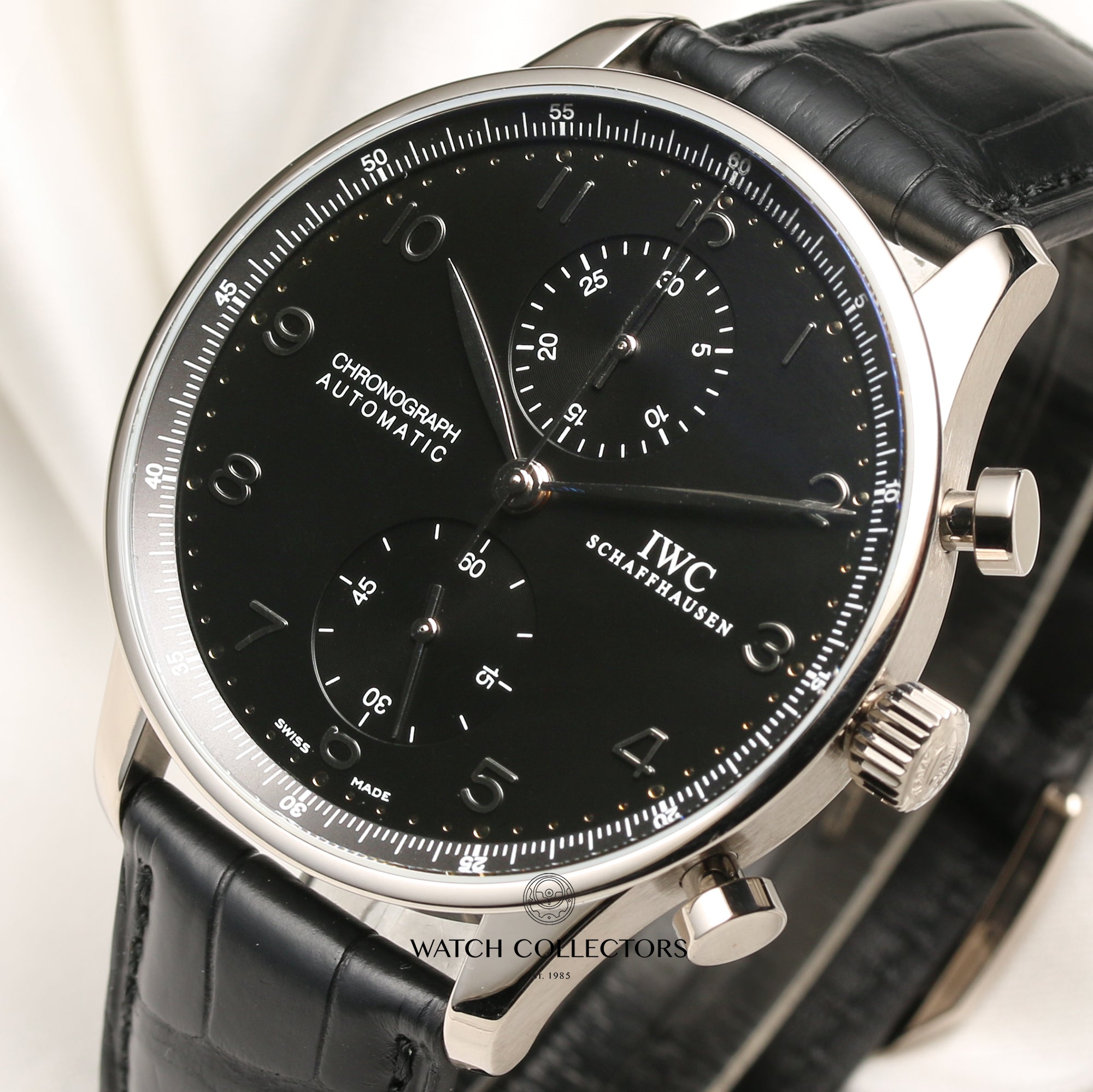 IWC Portuguese Chronograph IW371413 Stainless Steel Second Hand Watch Collectors 4