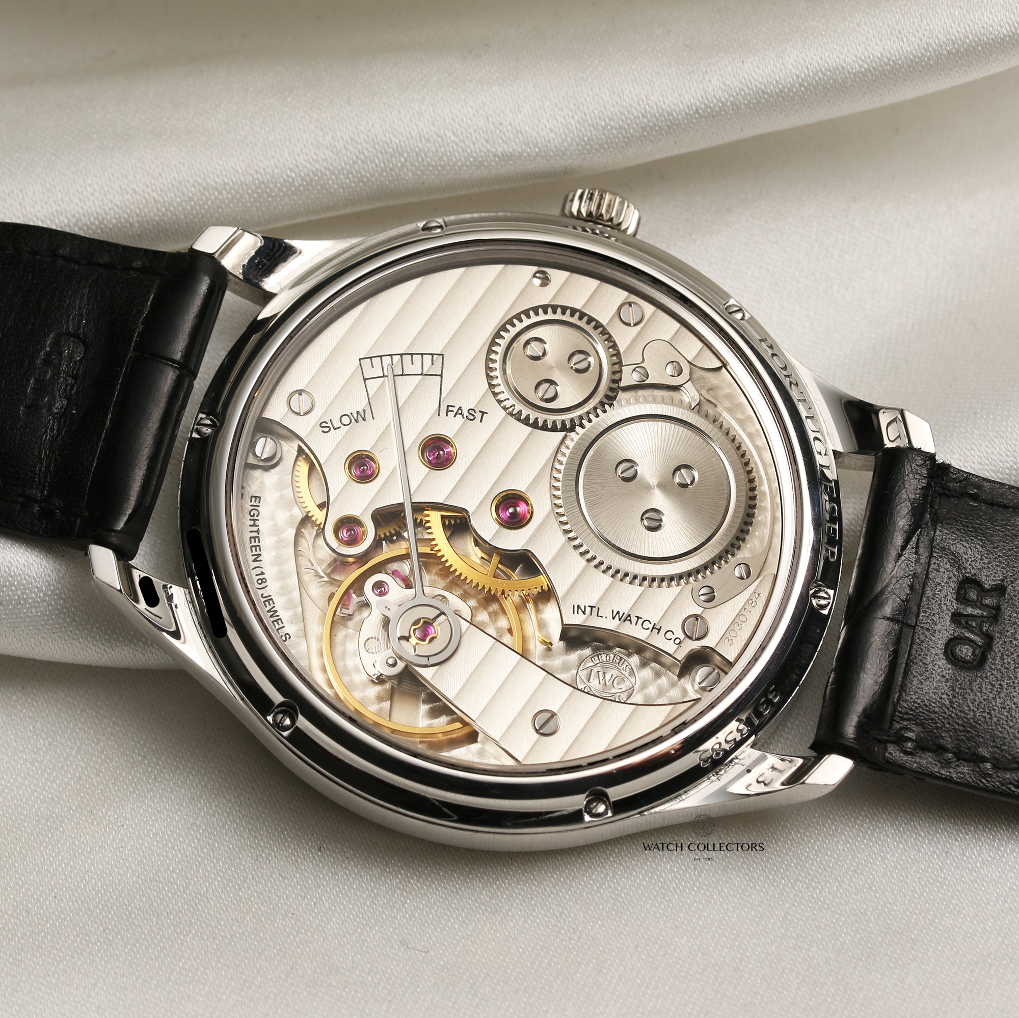 IWC Portuguese Platinum Second Hand Watch Collectors 8