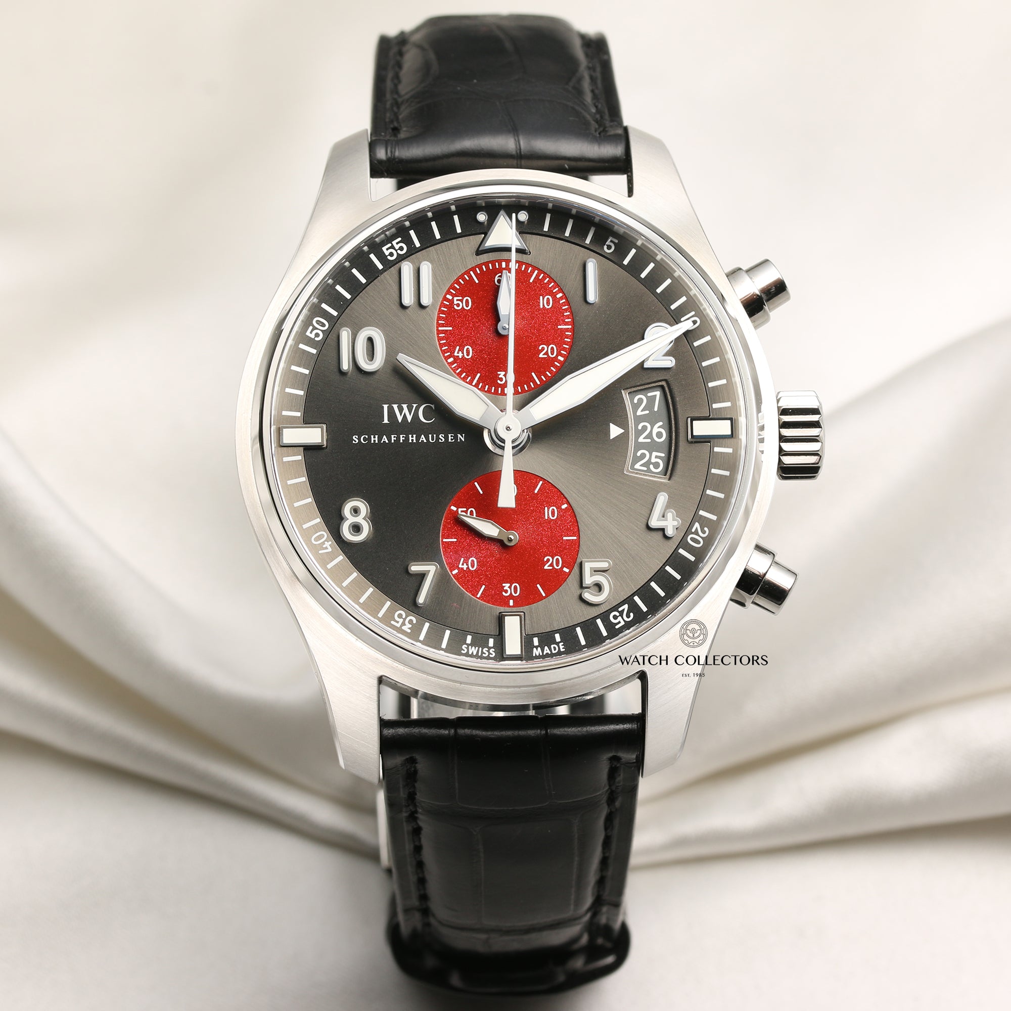 IWC Spitfire Chronograph IW3878-10 Tribeca Film Festival 2014 Stainless Steel Second Hand Watch Collectors 1