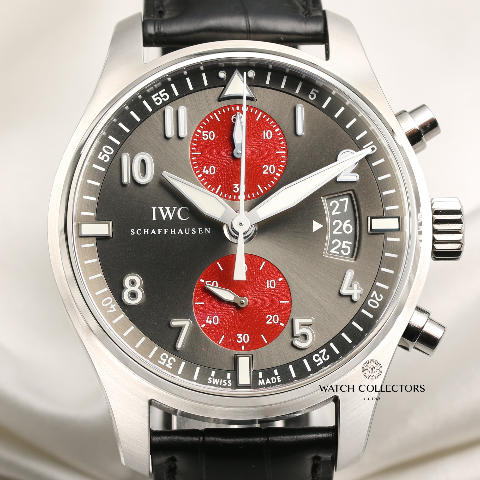 IWC Spitfire Chronograph IW3878-10 Tribeca Film Festival 2014 Stainless Steel Second Hand Watch Collectors 2