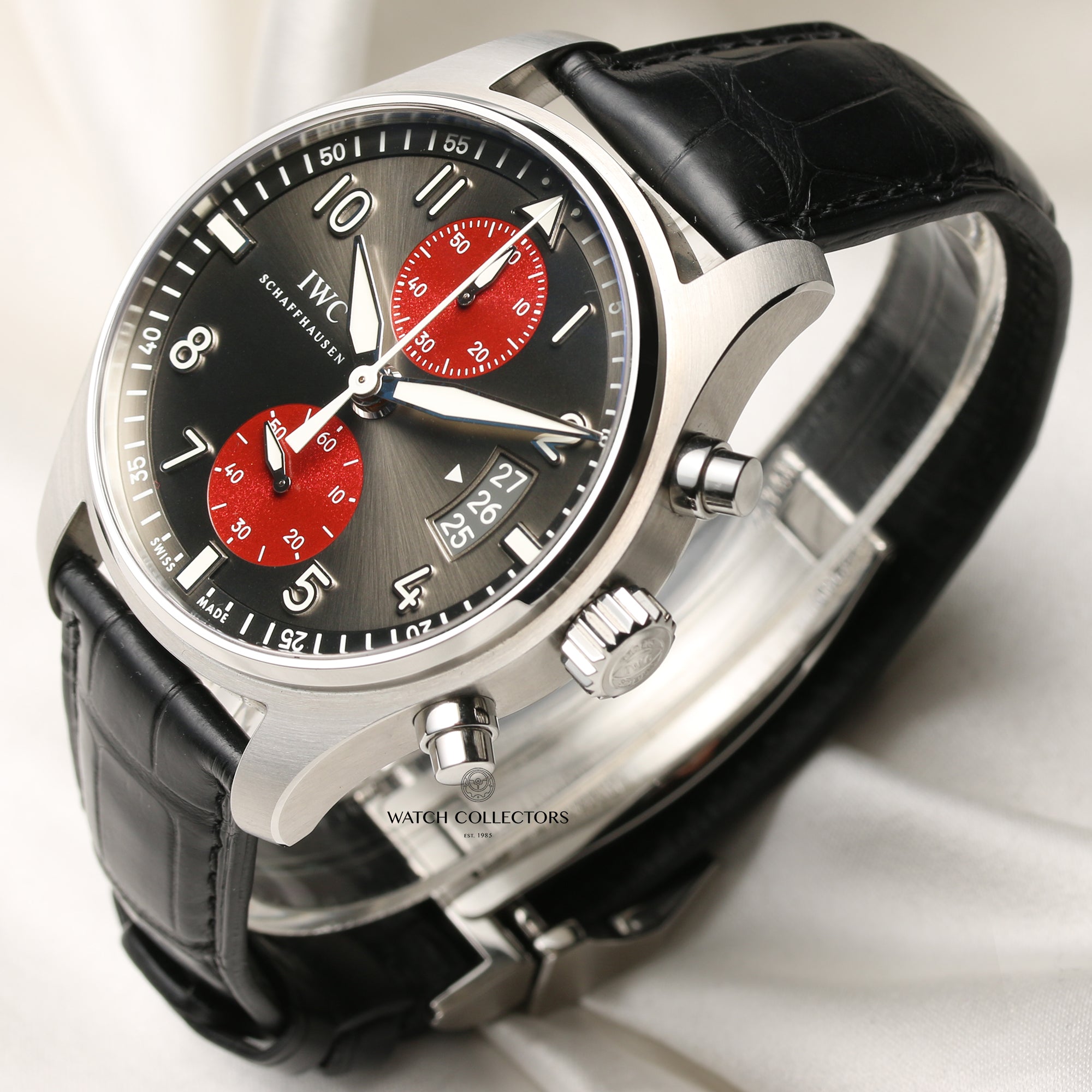 IWC Spitfire Chronograph IW3878-10 Tribeca Film Festival 2014 Stainless Steel Second Hand Watch Collectors 3