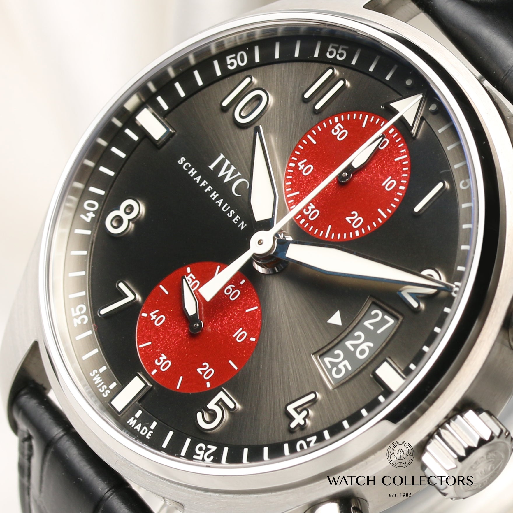 IWC Spitfire Chronograph IW3878-10 Tribeca Film Festival 2014 Stainless Steel Second Hand Watch Collectors 4