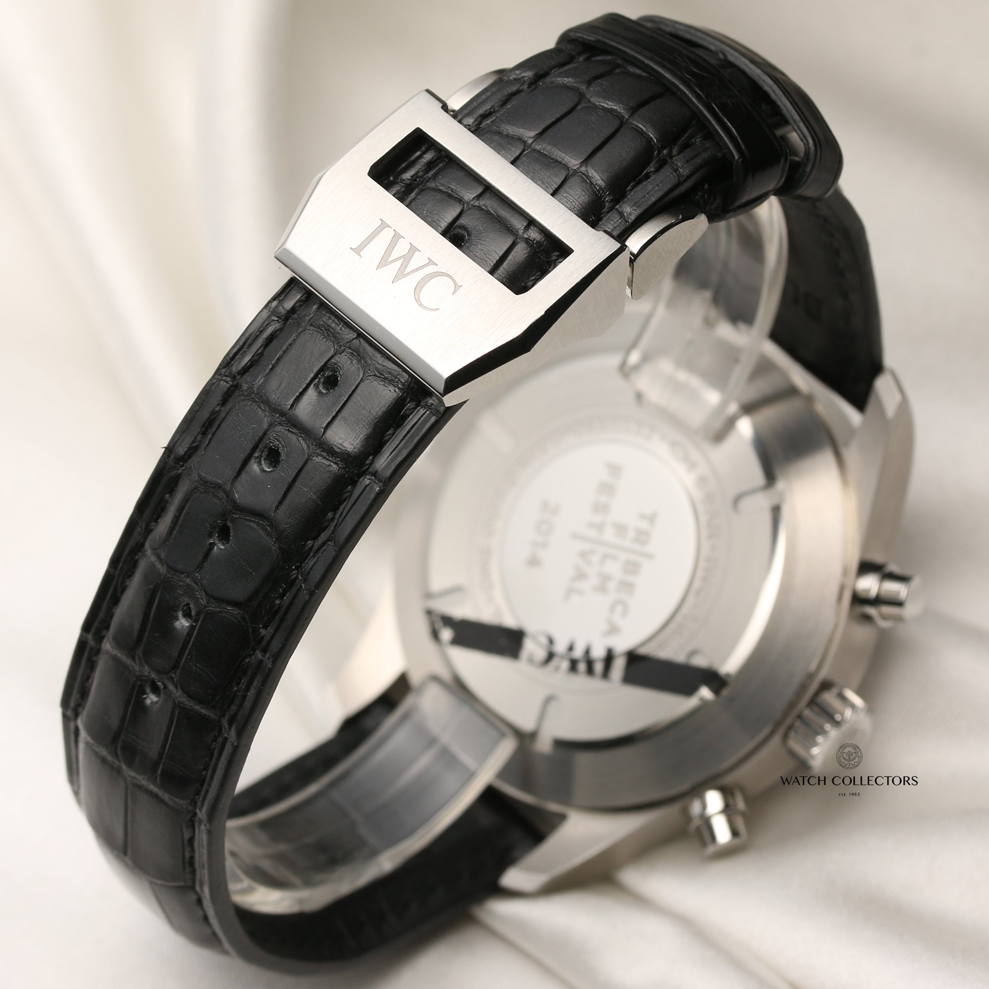 IWC Spitfire Chronograph IW3878-10 Tribeca Film Festival 2014 Stainless Steel Second Hand Watch Collectors 7