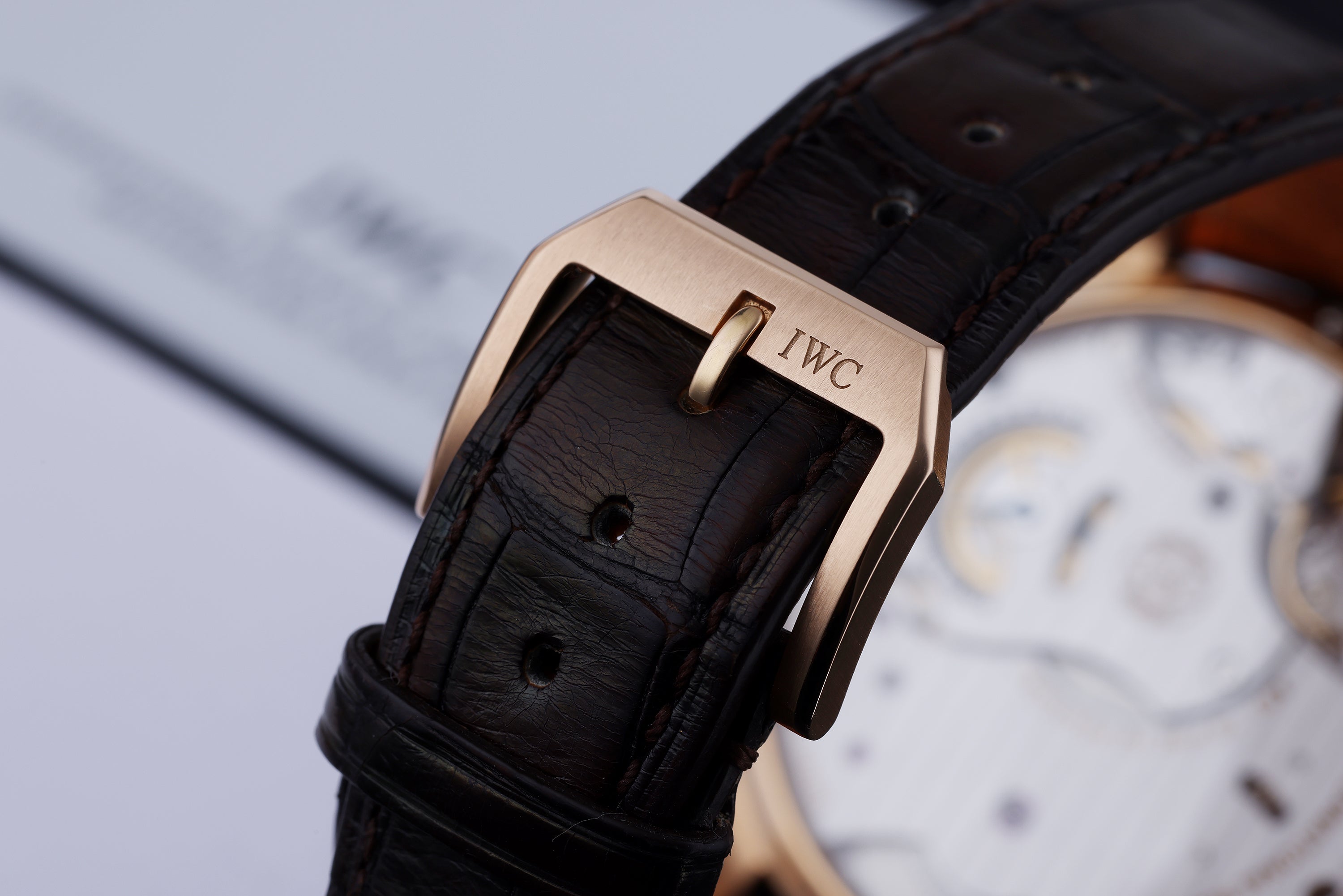 IWC Portugese Hand Wound Eight Days | REF. IW510204 | 18K Rose Gold | Box & Papers