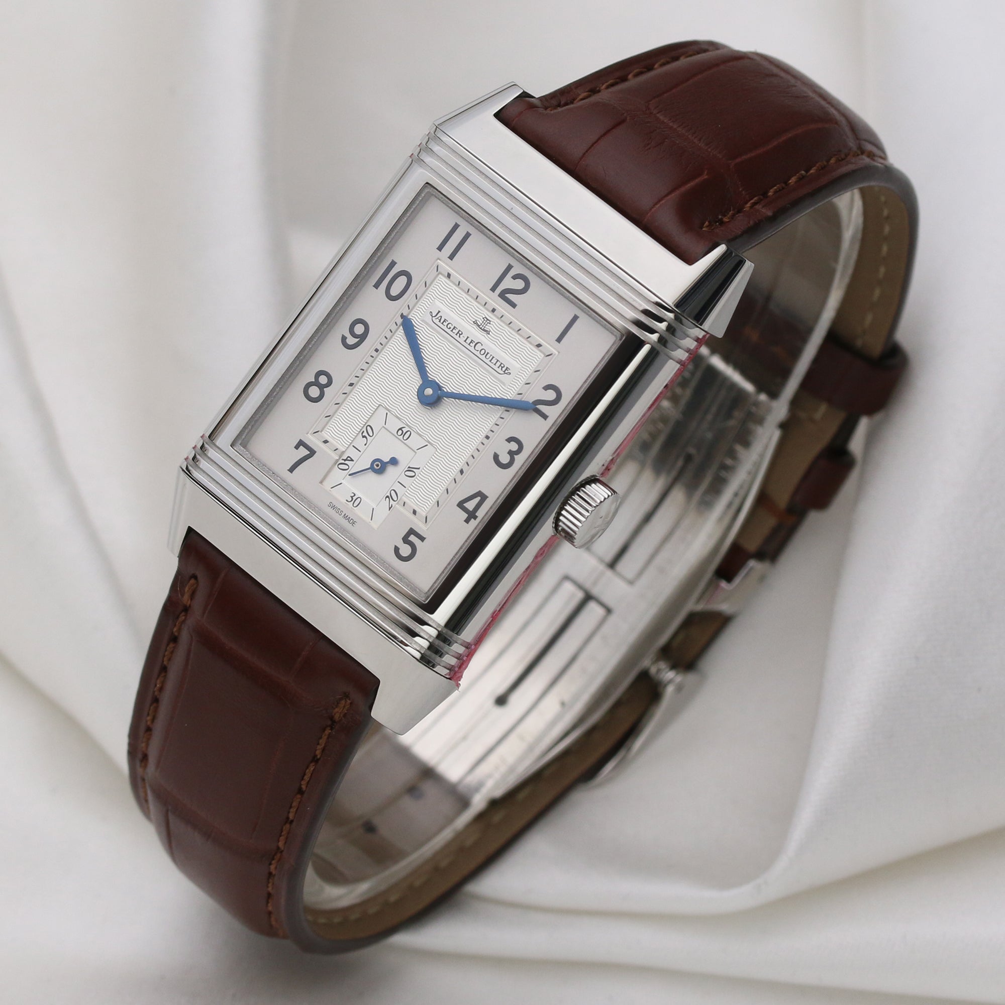 JLC Reverso 18K Stainless Steel Second Hand Watch Collectors 3