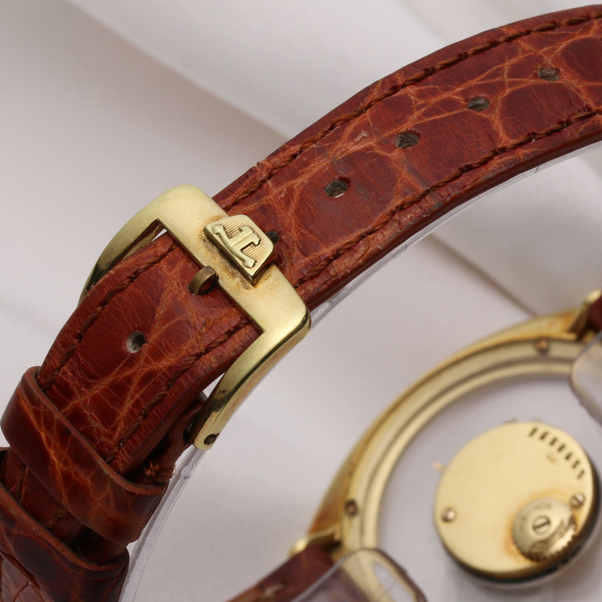 Jaege-LeCoultre 18K Yellow Gold Second Hand Watch Collectors 6