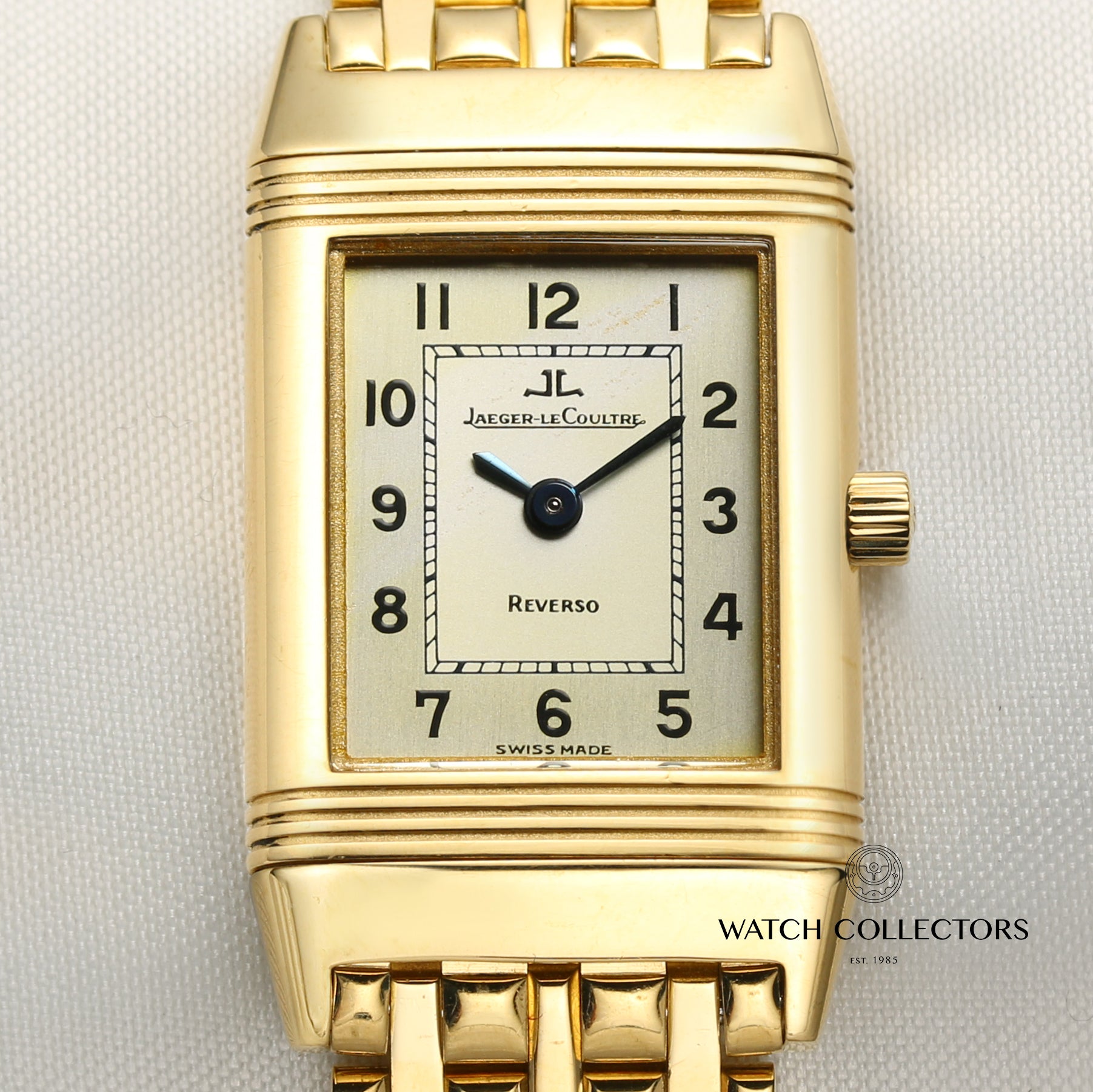 Jaeger Le-Coultre Lady Reverso 18K Yellow Gold Second Hand Watch Collectors 2
