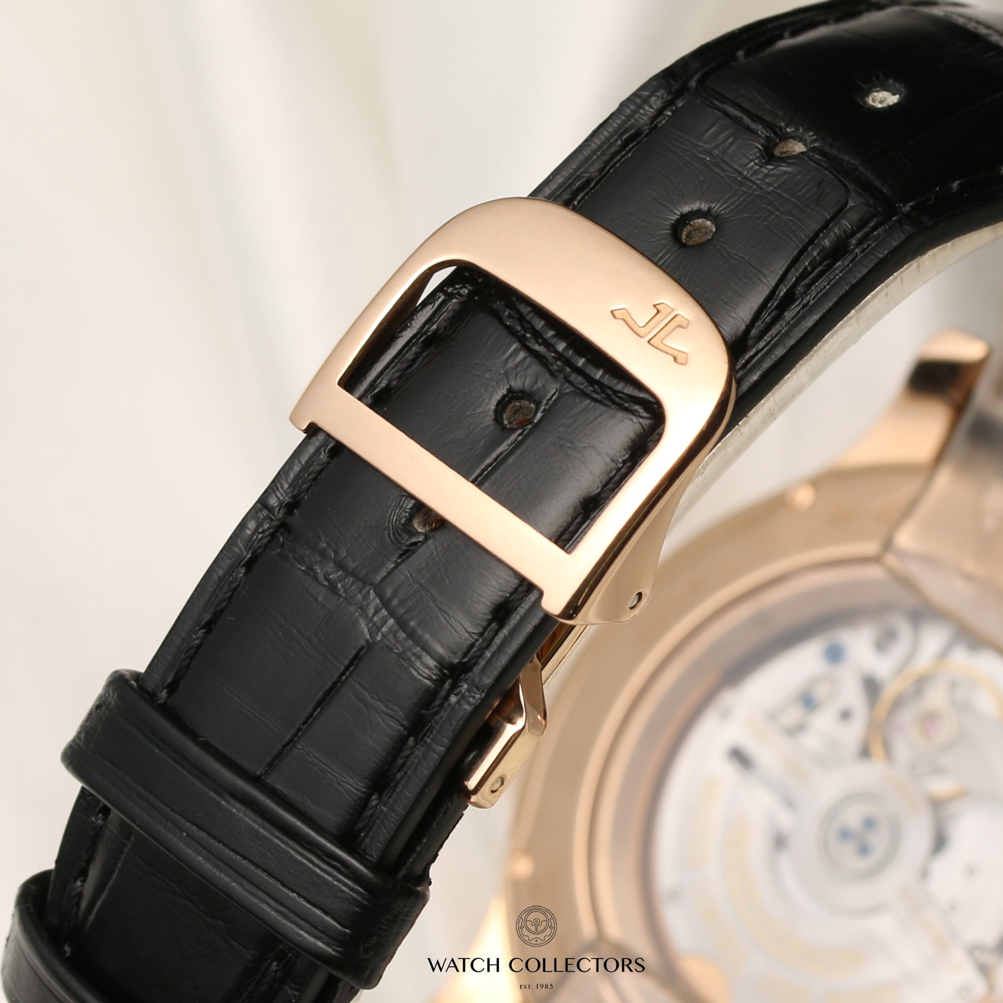 Jaeger Le-Coultre Master Control 18K Rose Gold Second Hand Watch Collectors 10