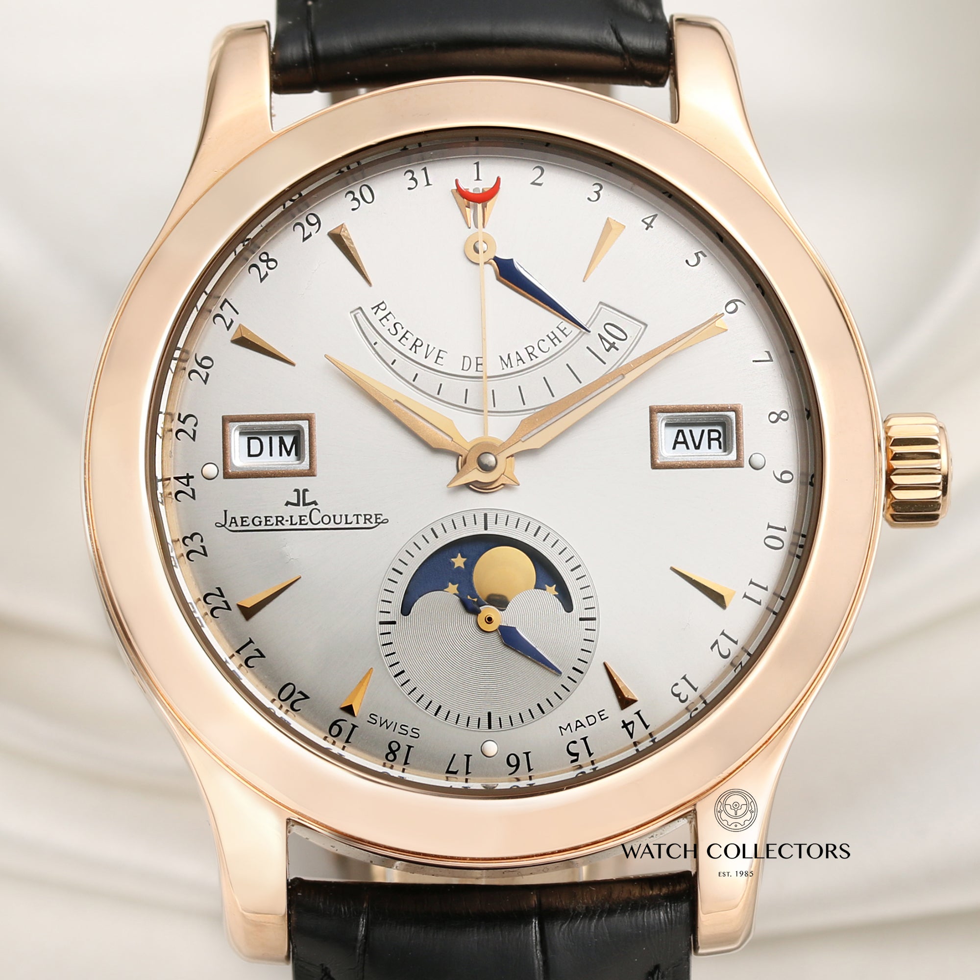 Jaeger Le-Coultre Master Control 18K Rose Gold Second Hand Watch Collectors 2