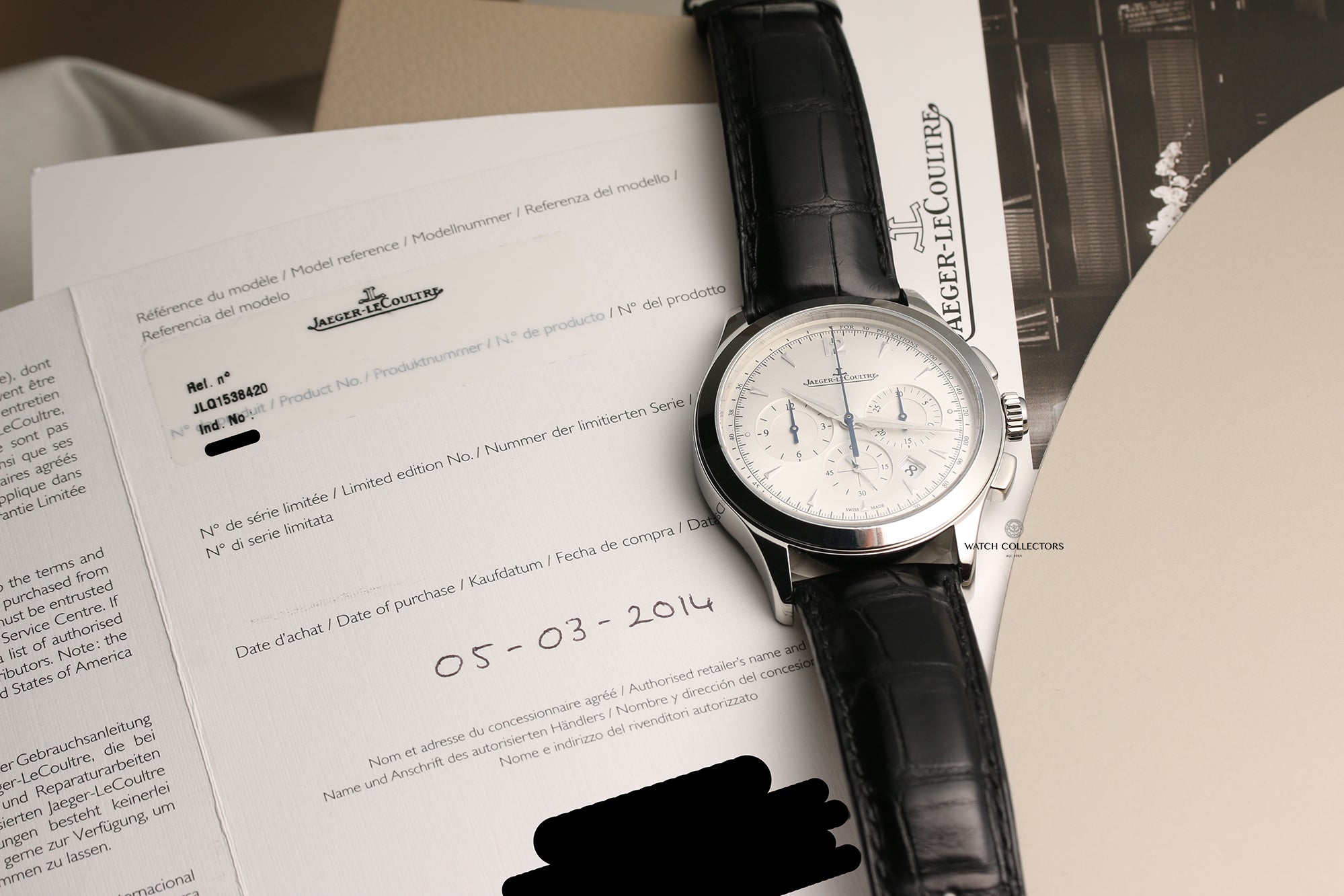 Jaeger Le-Coultre Master Control Stainless Steel Second Hand Watch Collectors 10