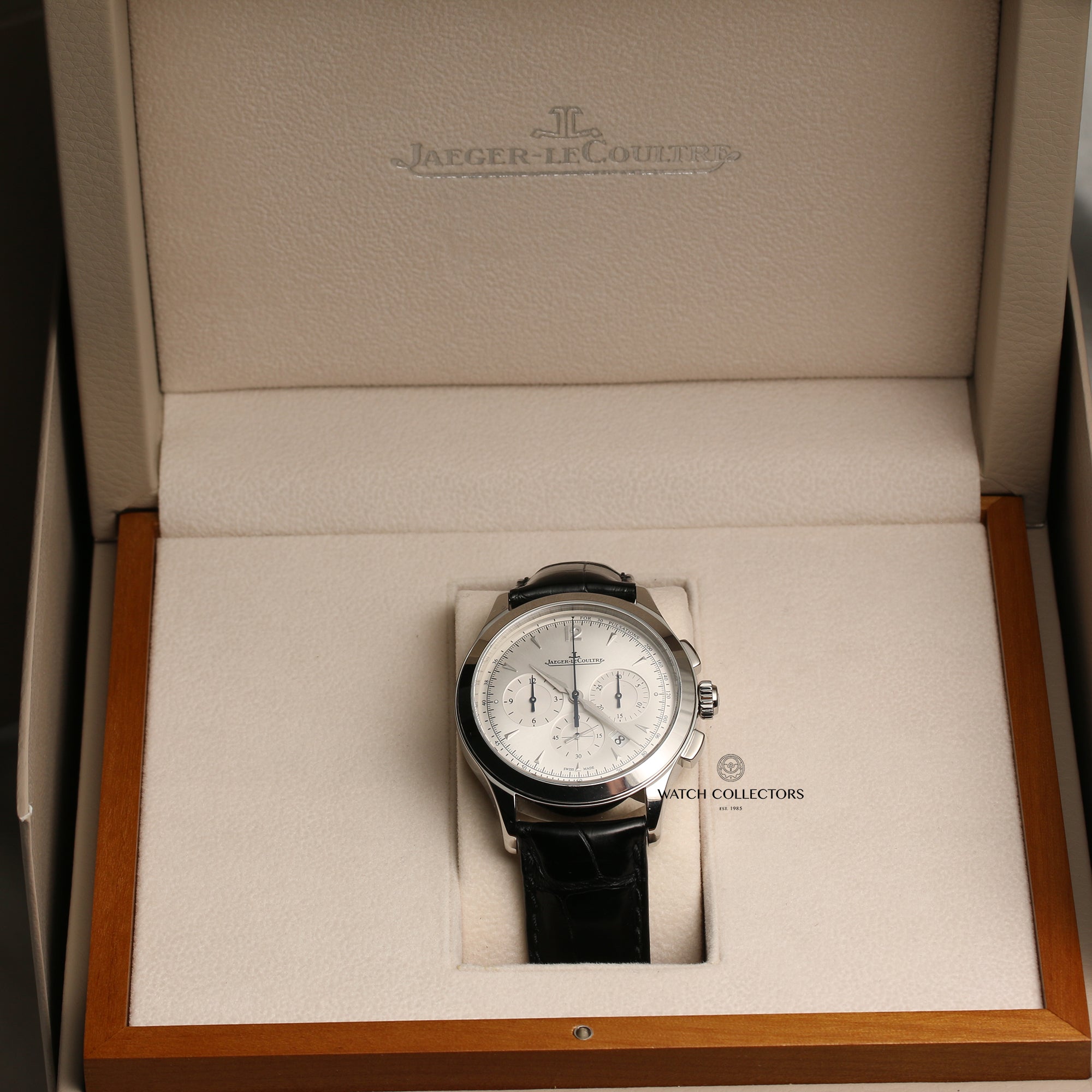 Jaeger Le-Coultre Master Control Stainless Steel Second Hand Watch Collectors 11