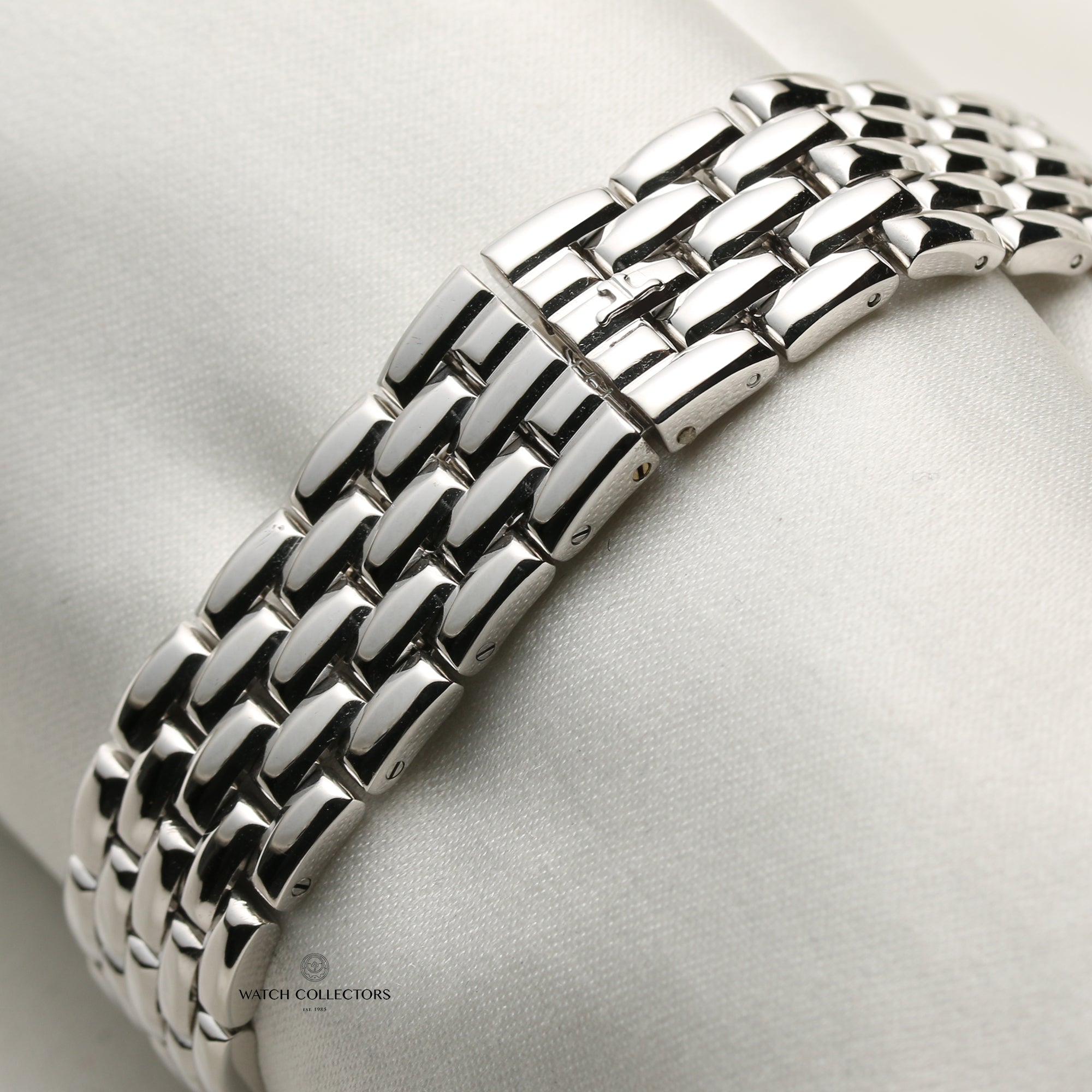 Jaeger Le-Coultre Reverso 18K White Gold Diamond MOP Second Hand Watch Collectors 8