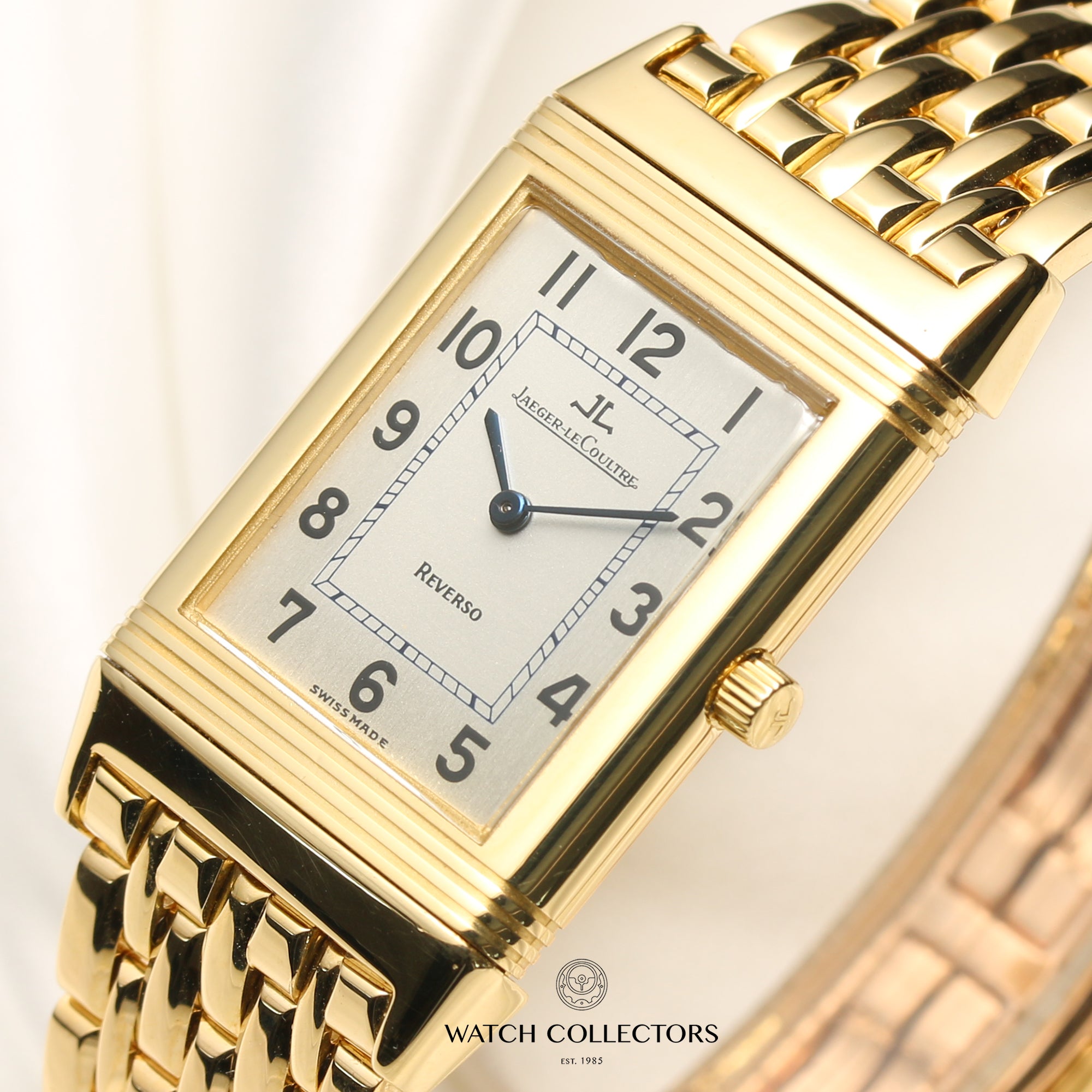 Jaeger Le-Coultre Reverso 18K Yellow Gold Second Hand Watch Collectors 4