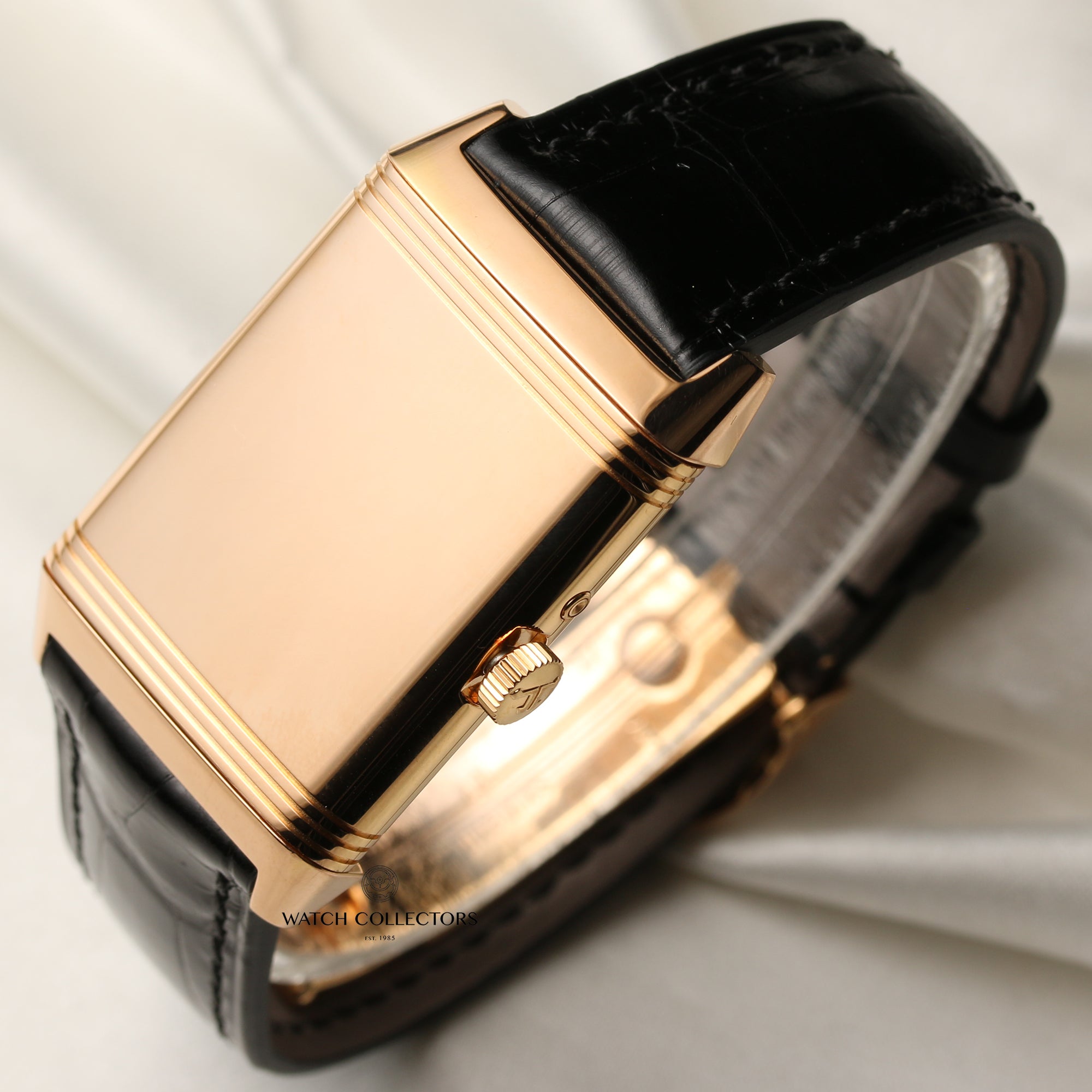 Jaeger-LeCoultre 18K Rose Gold Reverso Second Hand Watch Collectors 5
