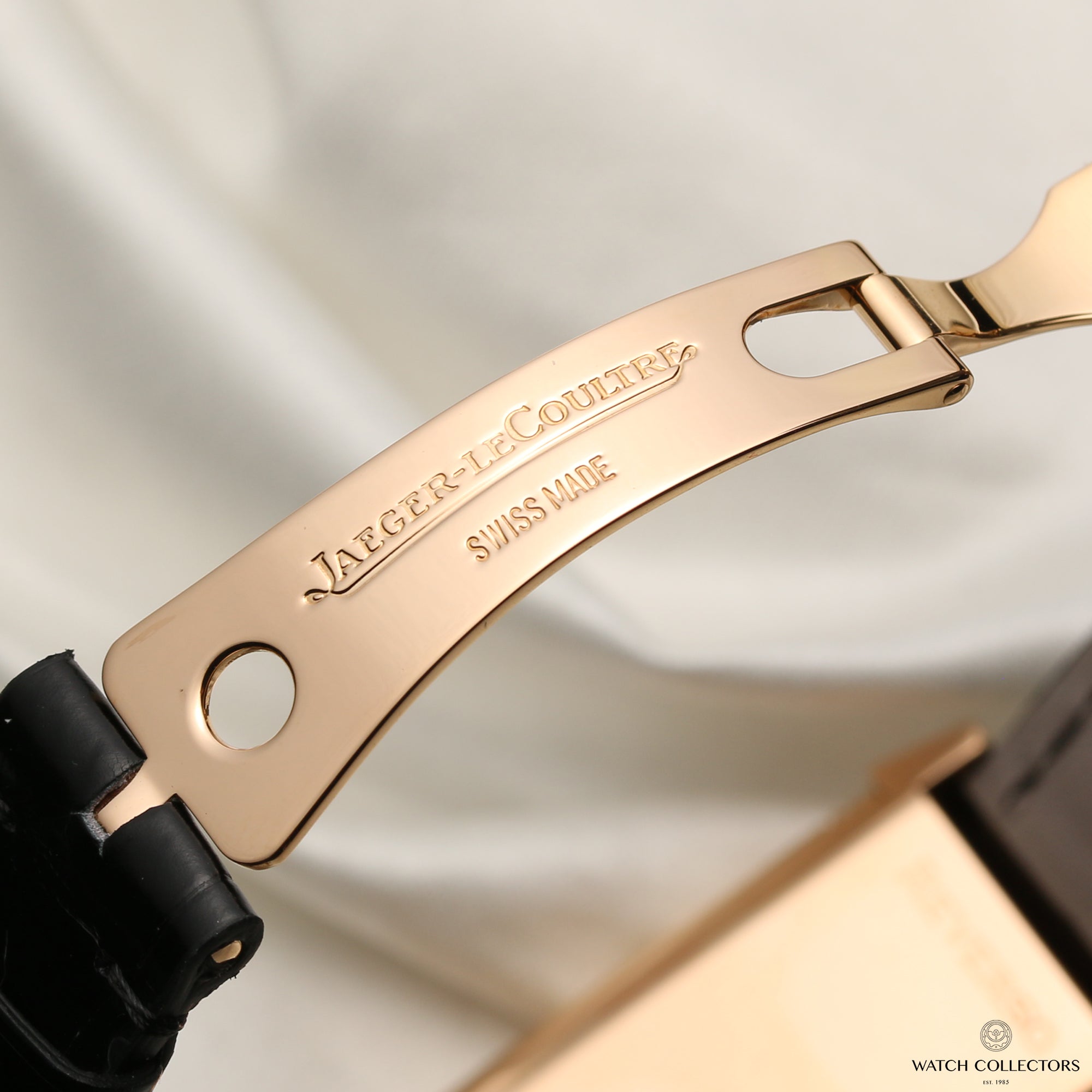 Jaeger-LeCoultre 18K Rose Gold Reverso Second Hand Watch Collectors 7