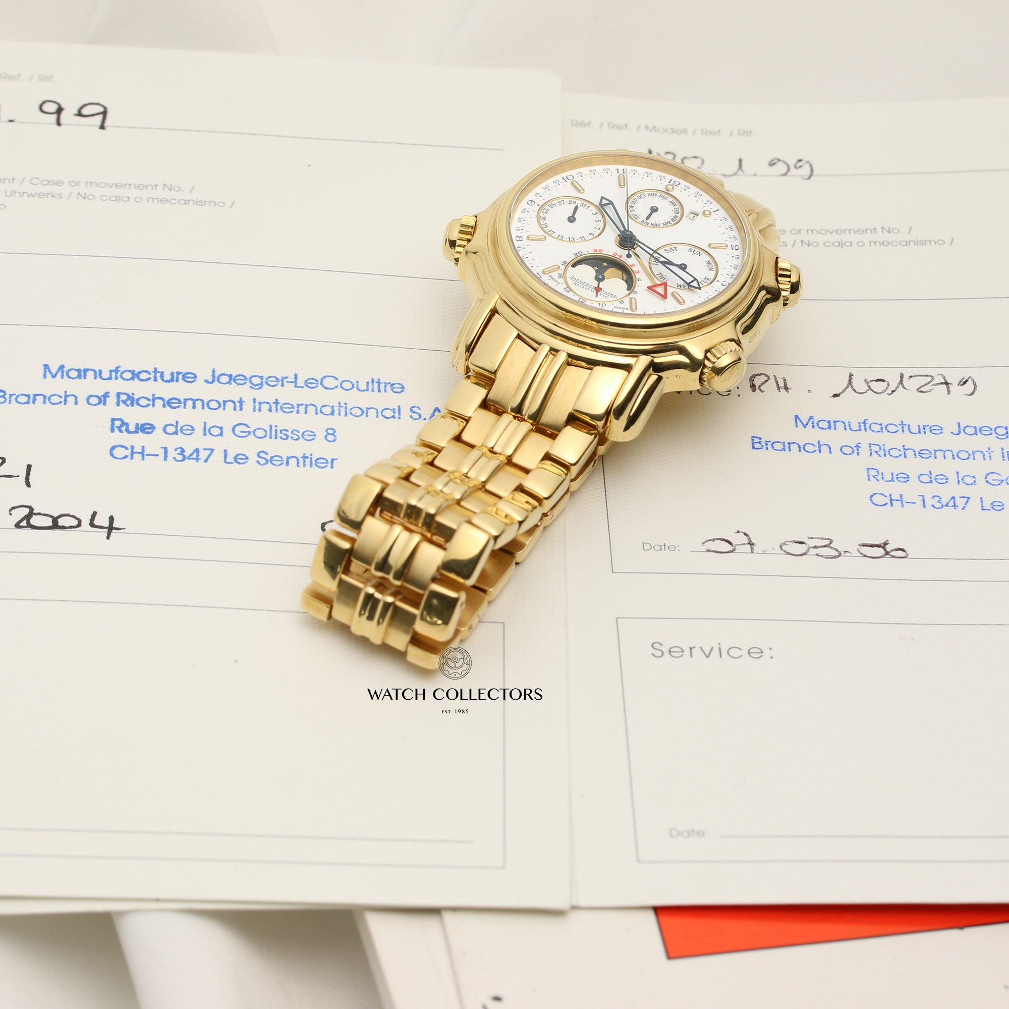 Jaeger-LeCoultre Grand Reveil 180.1.99 18K Yellow Gold Second Hand Watch Collectors (10)