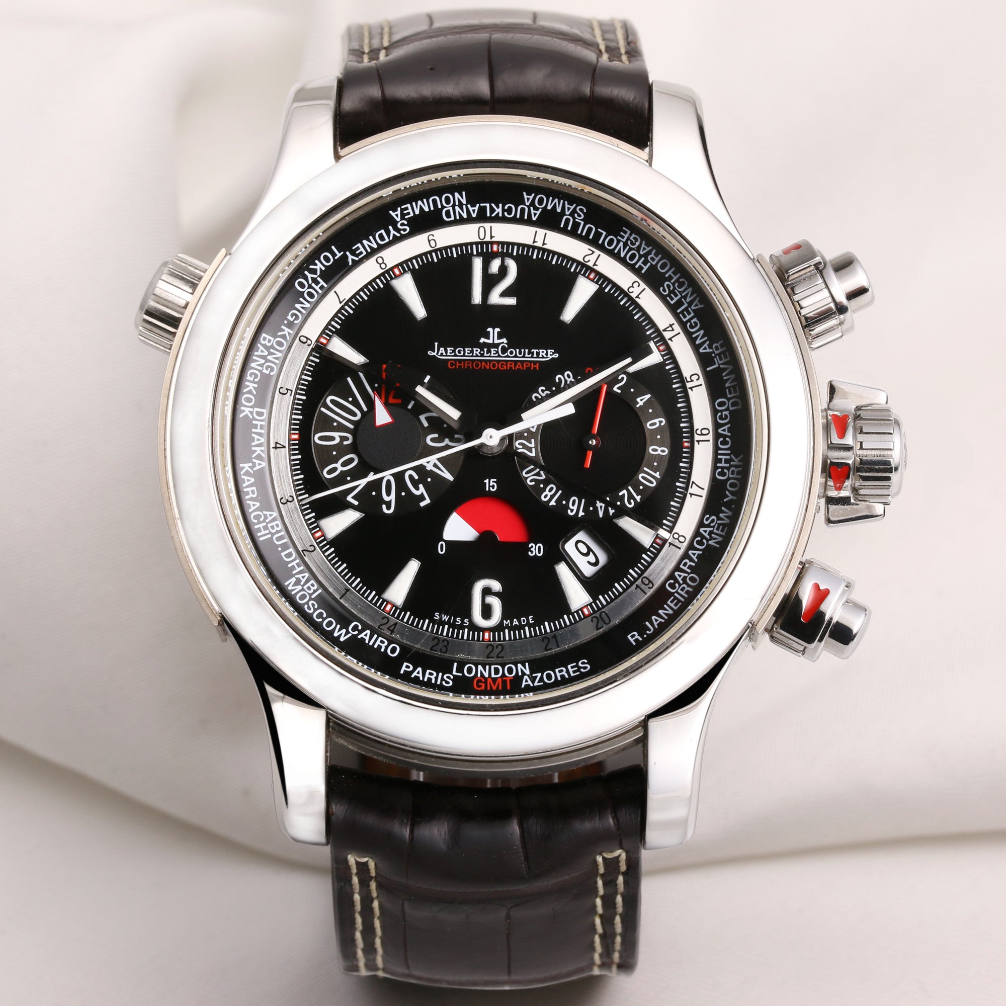 Jaeger-LeCoultre Master Compressor Extreme World Chronograph 150.8.22 Stainless Steel Second Hand Watch Collectors 1