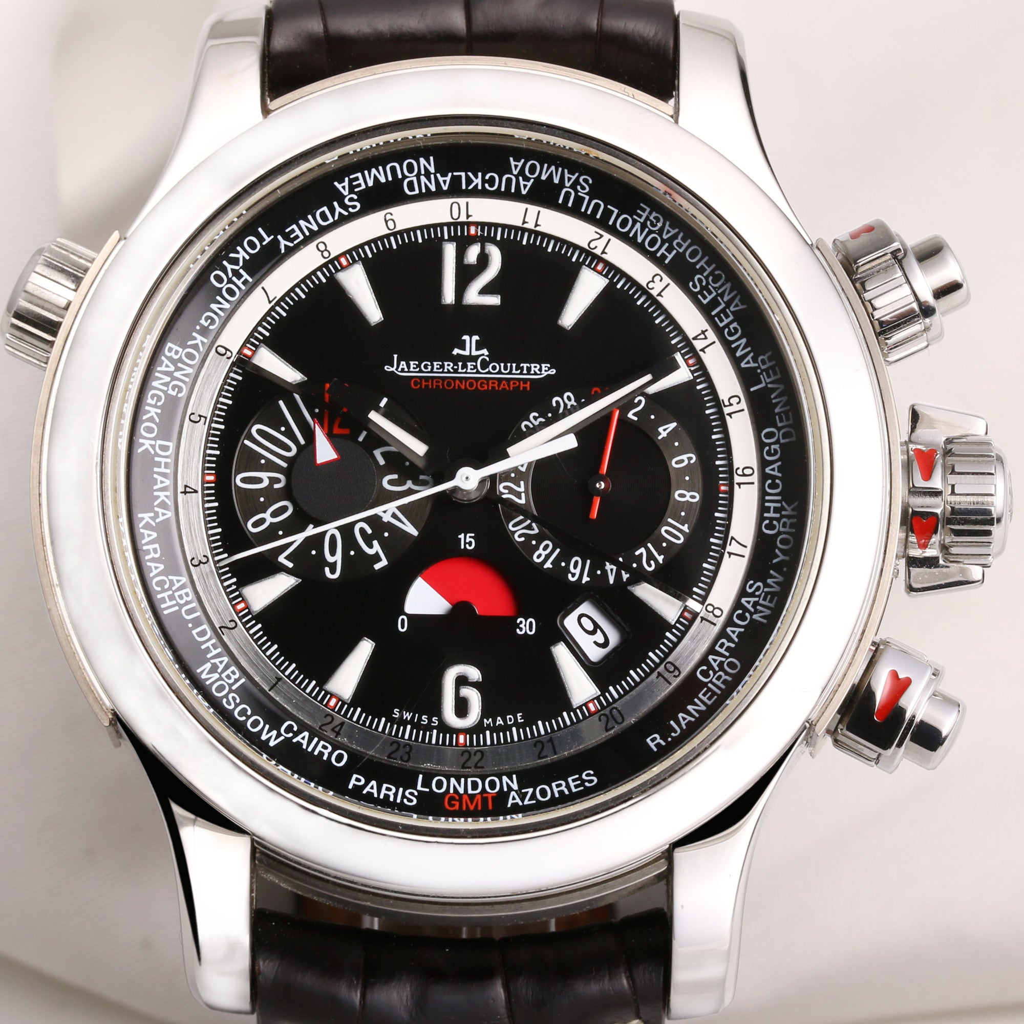 Jaeger-LeCoultre Master Compressor Extreme World Chronograph 150.8.22 Stainless Steel Second Hand Watch Collectors 2