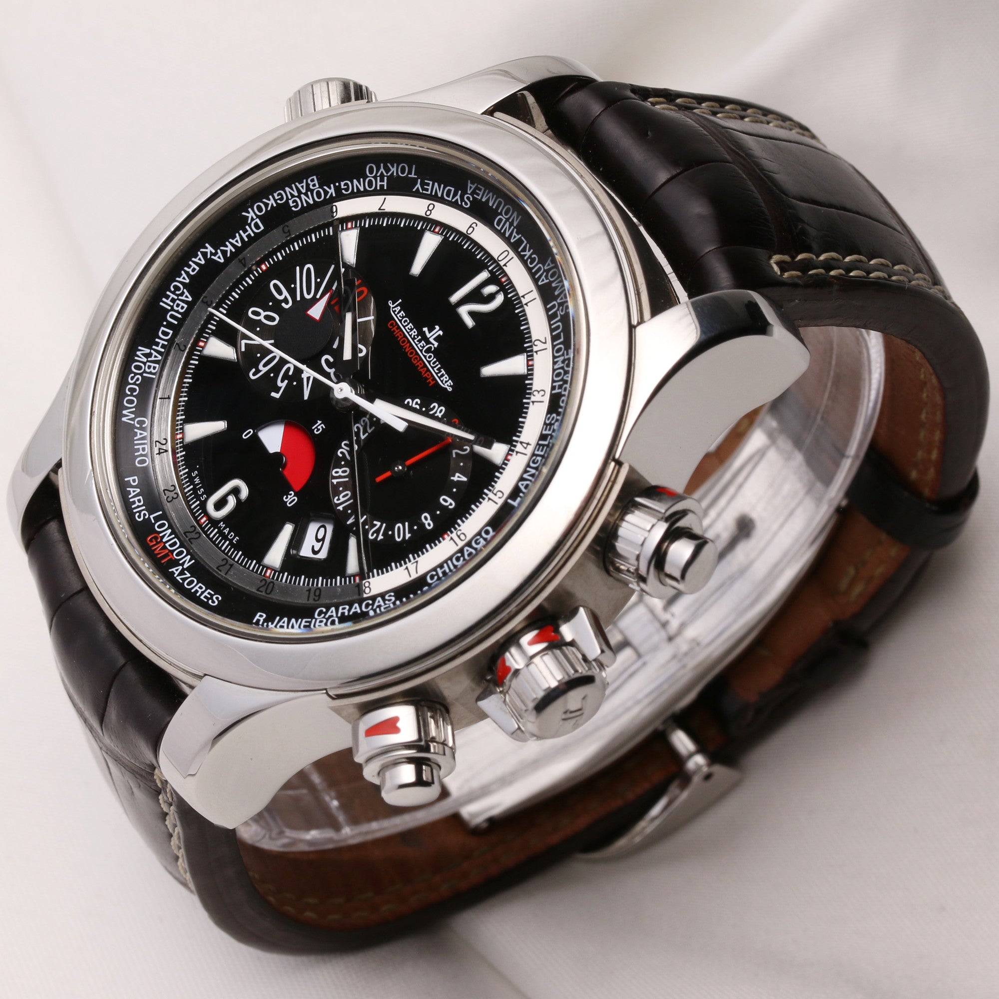 Jaeger-LeCoultre Master Compressor Extreme World Chronograph 150.8.22 Stainless Steel Second Hand Watch Collectors 3