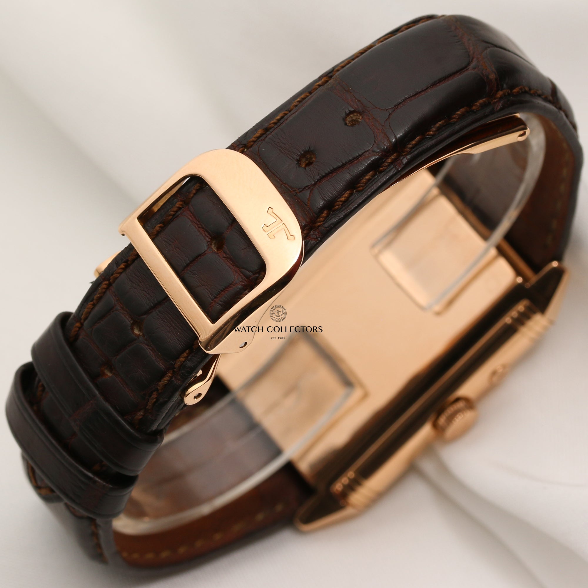 Jaeger LeCoultre Reverso 18K Rose Gold Second Hand Watch Collectors 5