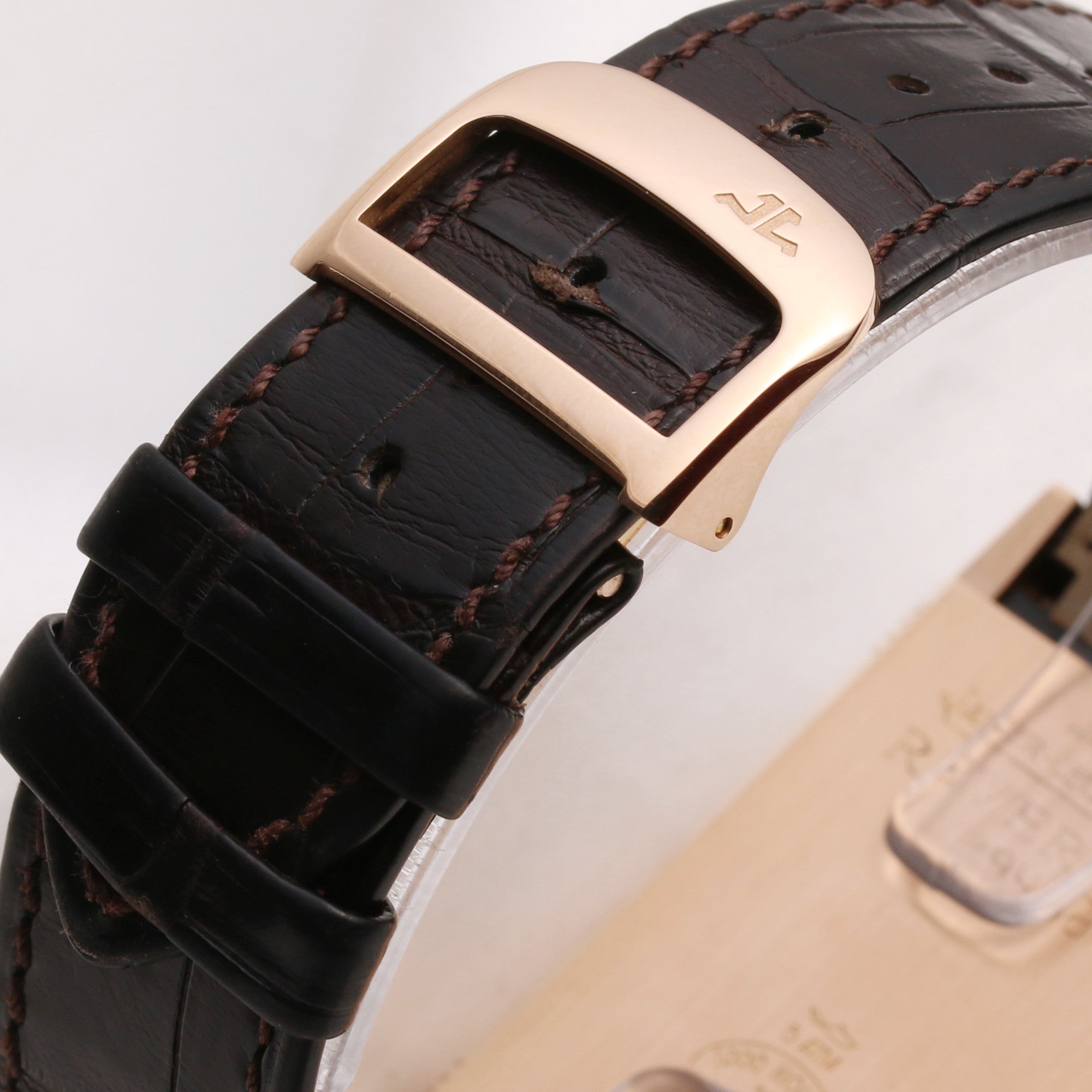 Jaeger-LeCoultre Reverso Squadra Chronograph 18K Rose Gold Second Hand Watch Collectors 6