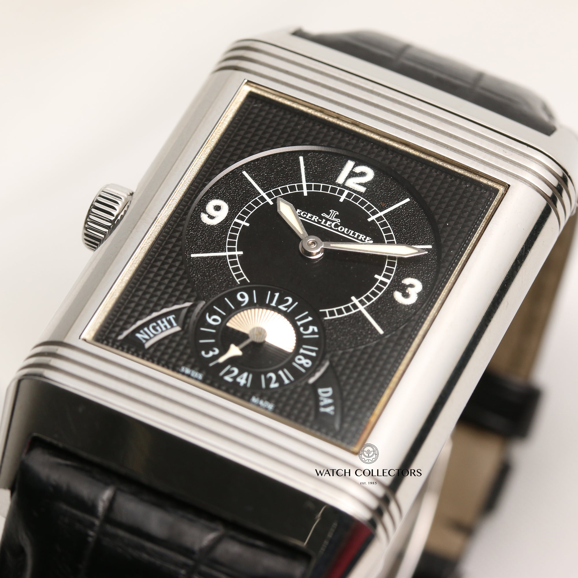 Jaeger LeCoultre Reverso Stainless Steel Second Hand Watch Collectors 2