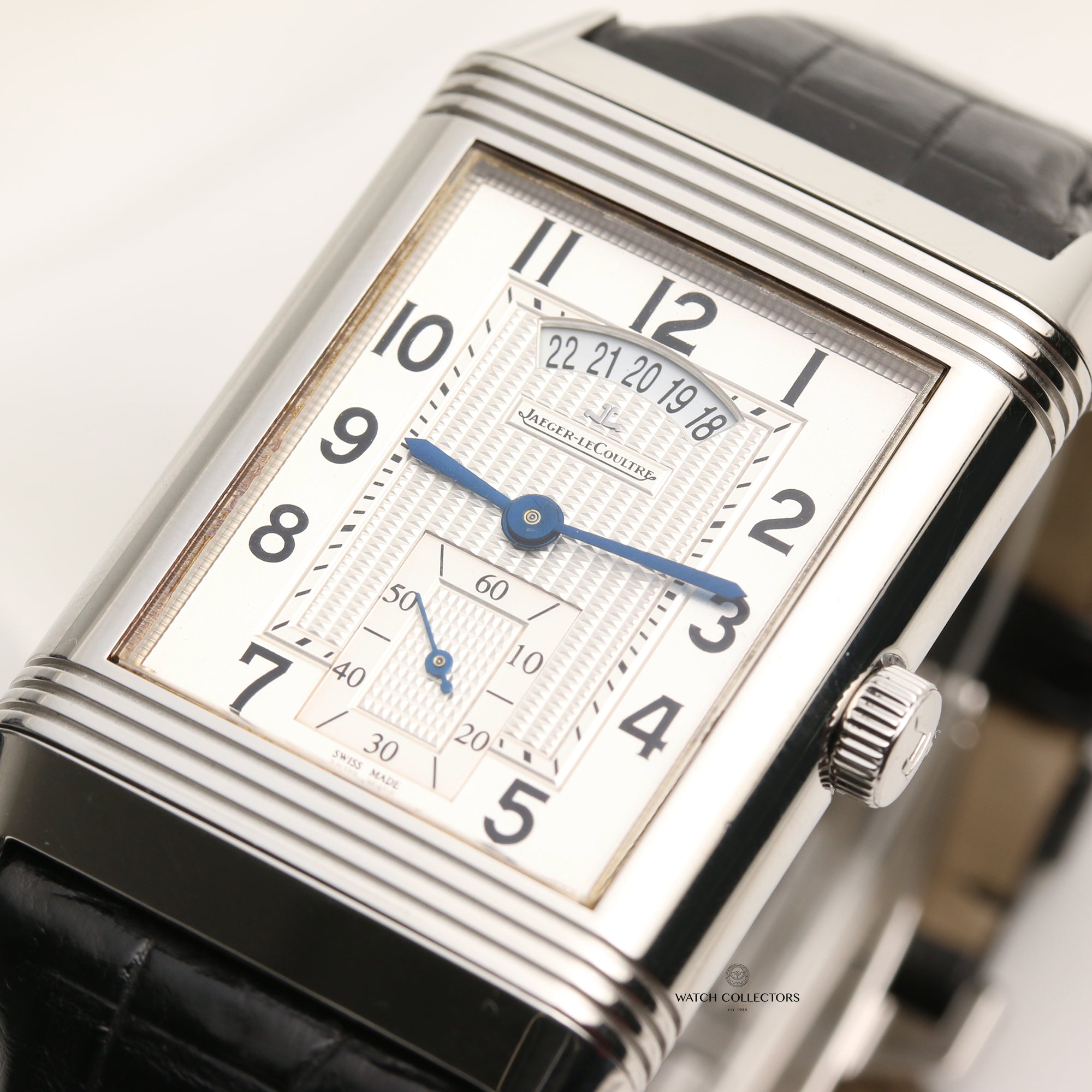 Jaeger LeCoultre Reverso Stainless Steel Second Hand Watch Collectors 3