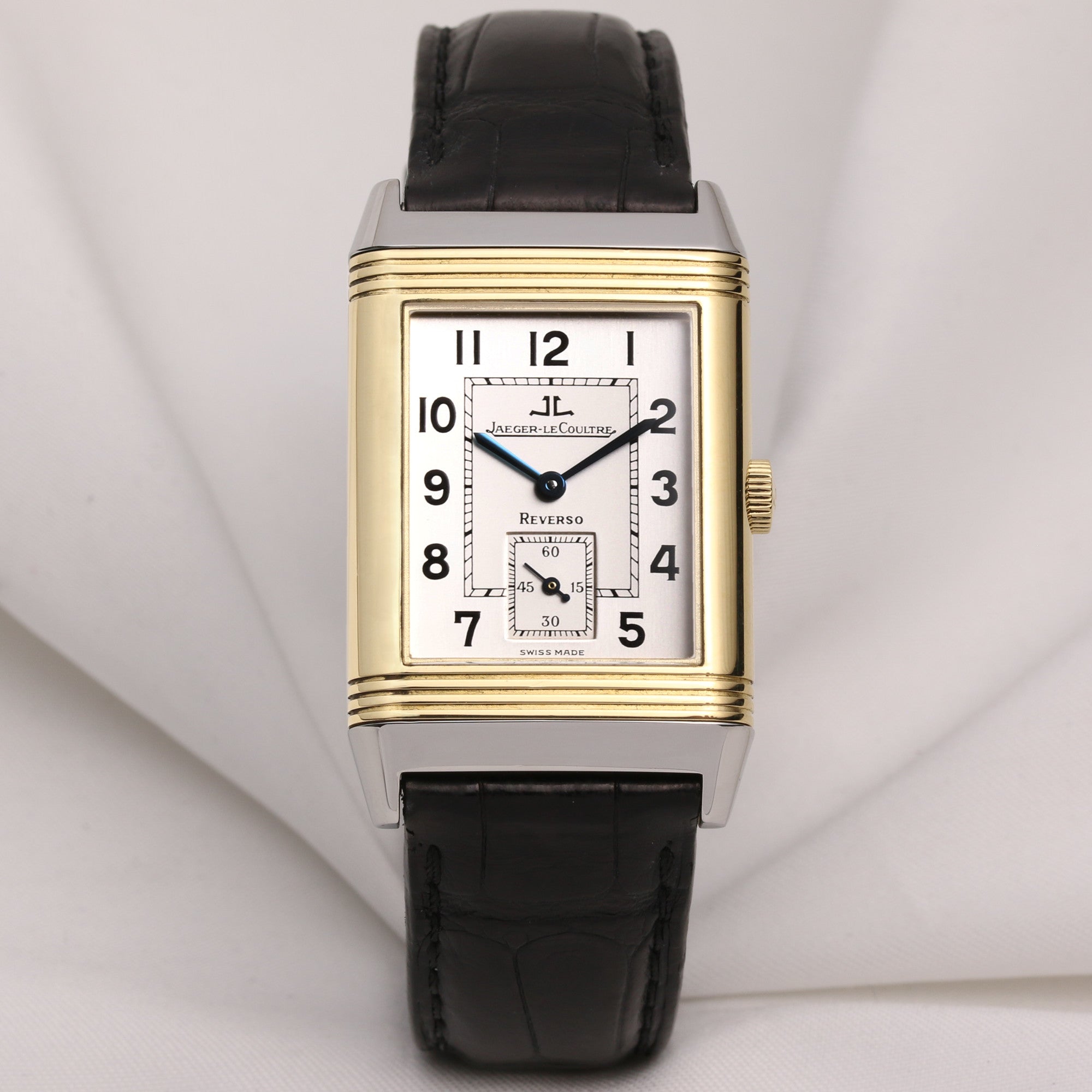 Jaeger-LeCoultre Reverso Steel & Gold 270.5.62 Silver Dial Second Hand Watch Collectors 1