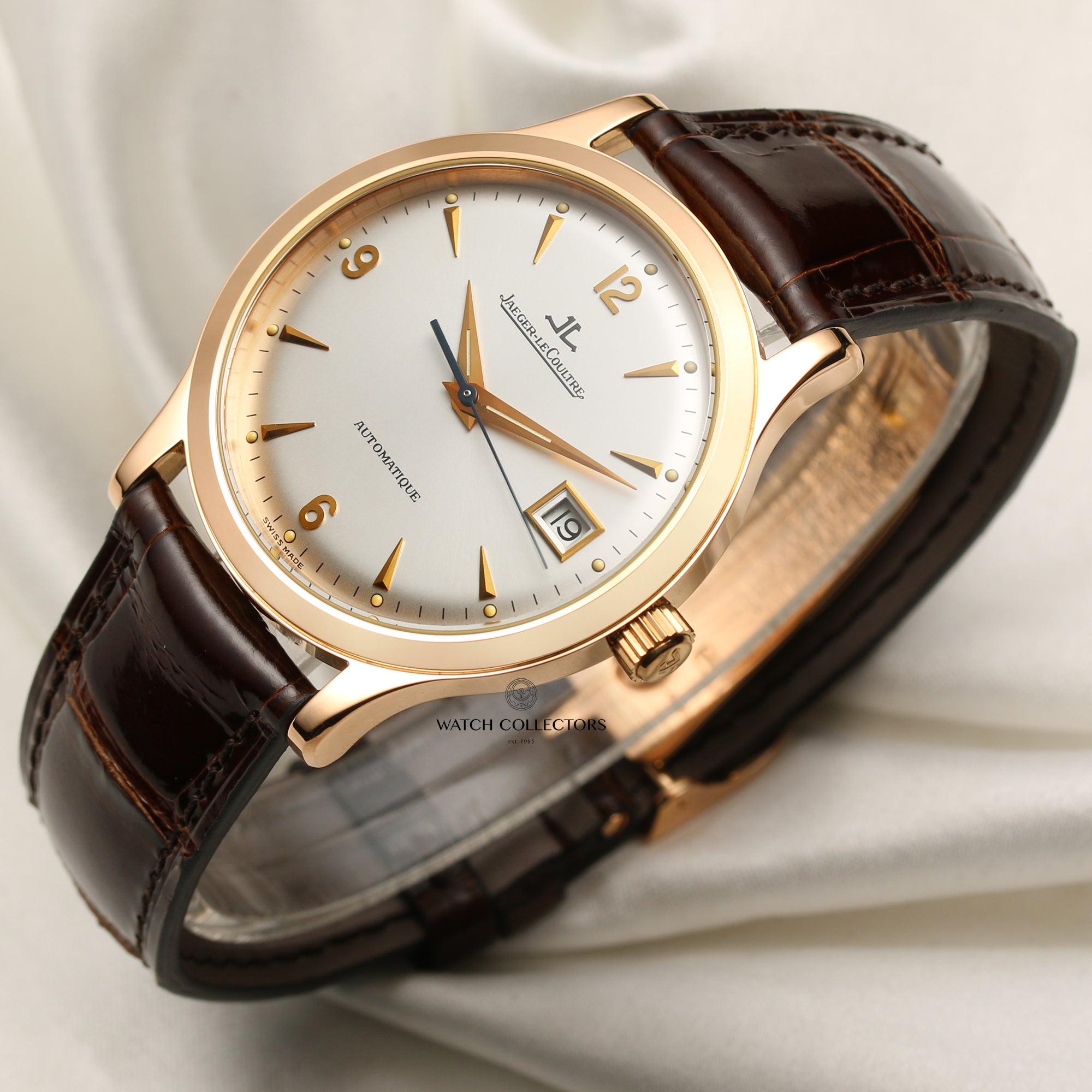Jaeger Master Control 18K Rose Gold Second Hand Watch Collectors 3