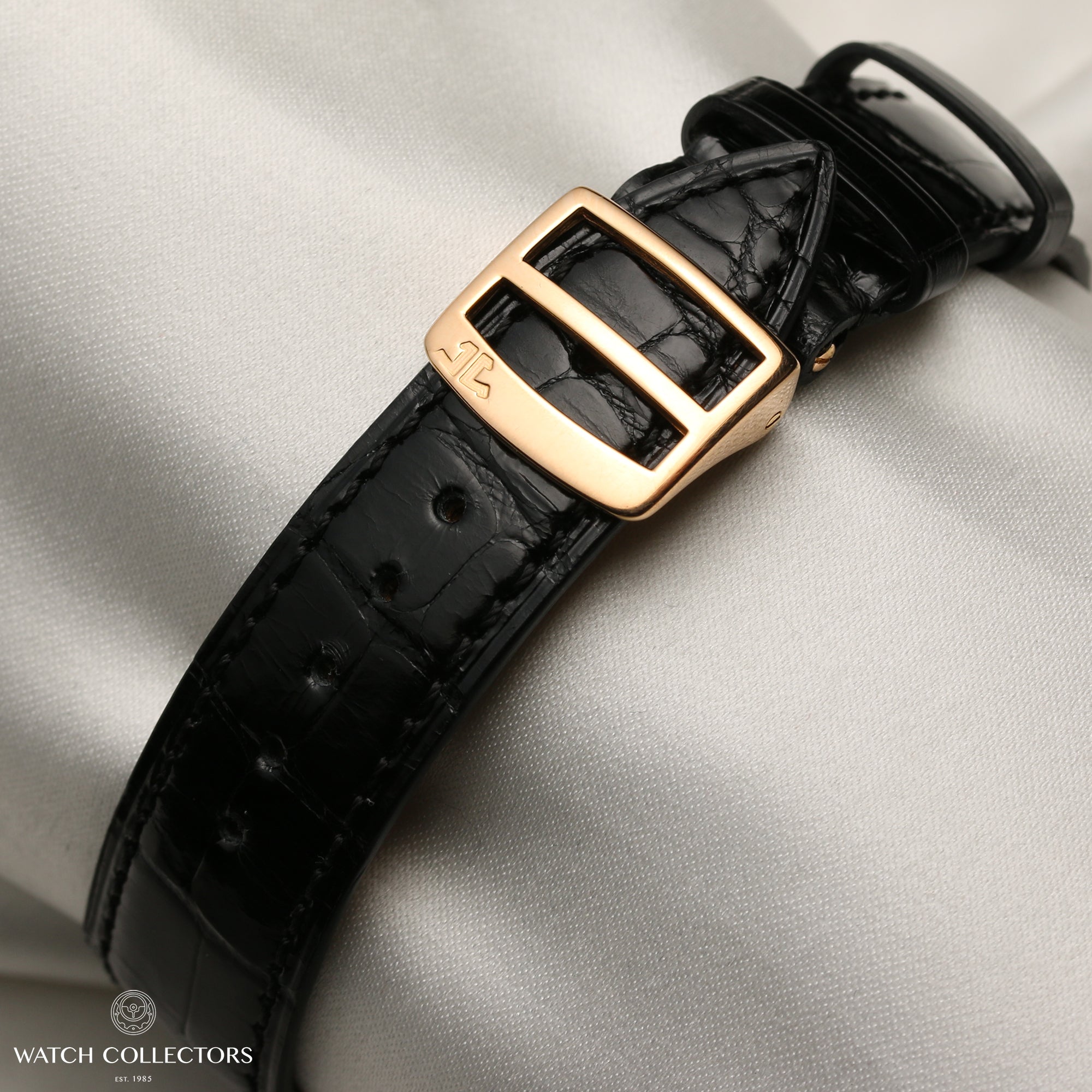 Jaeger Reverso 18K Rose Gold Skeleton Second Hand Watch Collectors 6