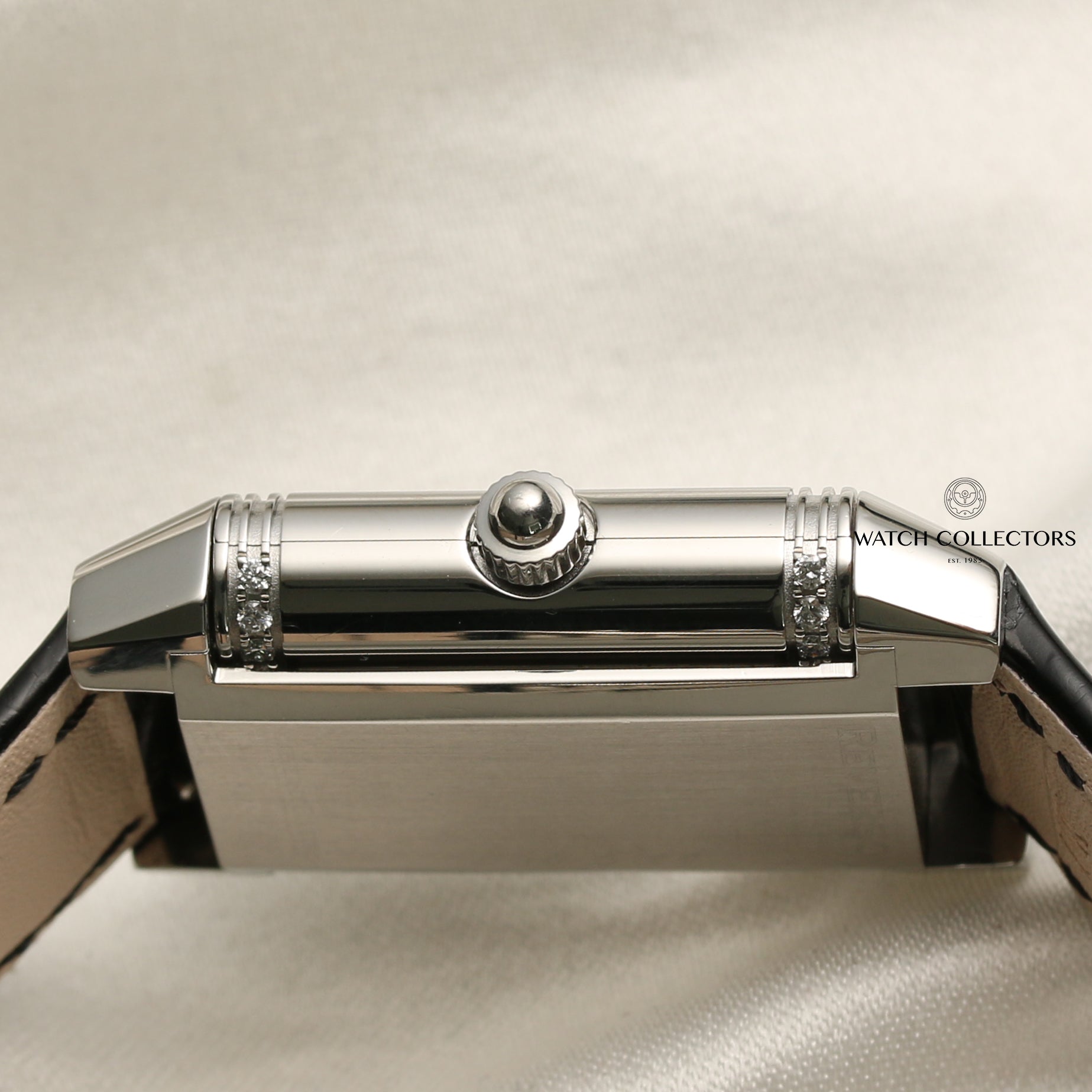 Jaeger Reverso Lady MOP Diamond Stainless Steel Second Hand Watch Collectors 6