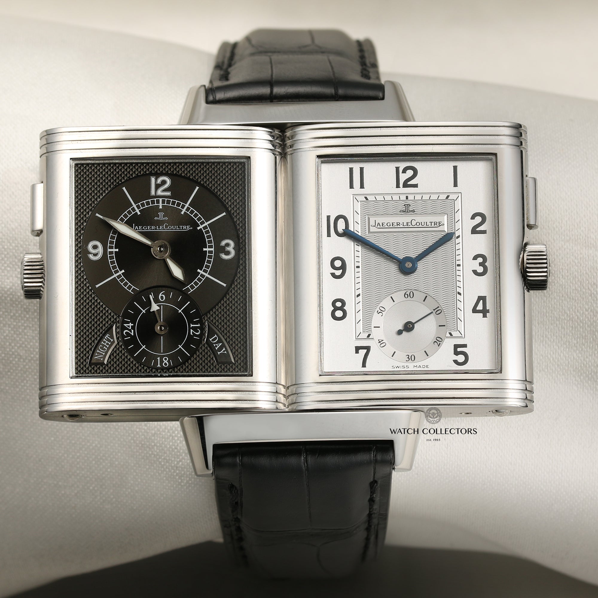 Jaeger-LeCoultre Reverso Duoface Day Night Stainless Steel