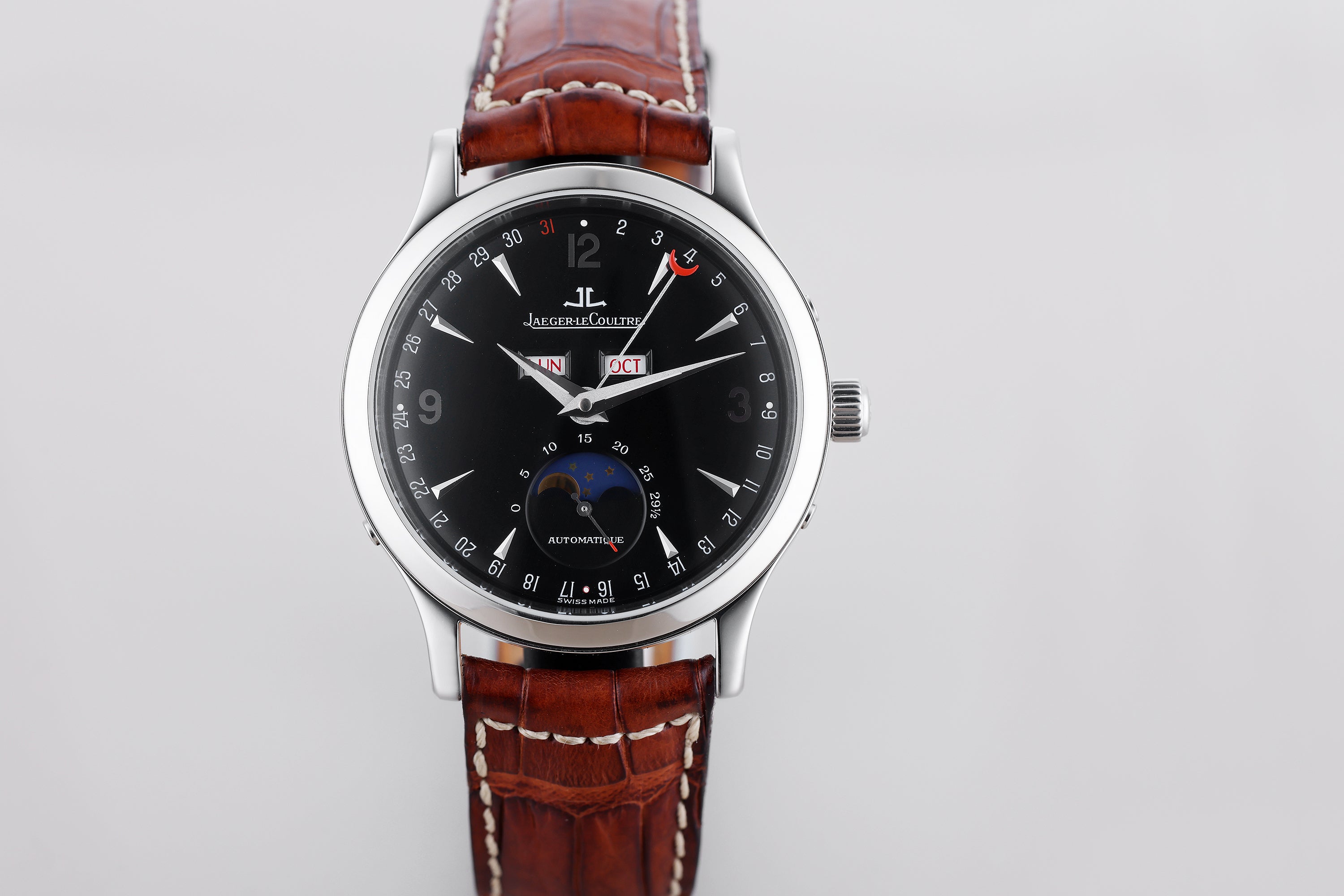 Jaeger-LeCoultre Master Control Triple Calendar | REF. 140.8.98.S | 37mm | Black Dial | Stainless Steel