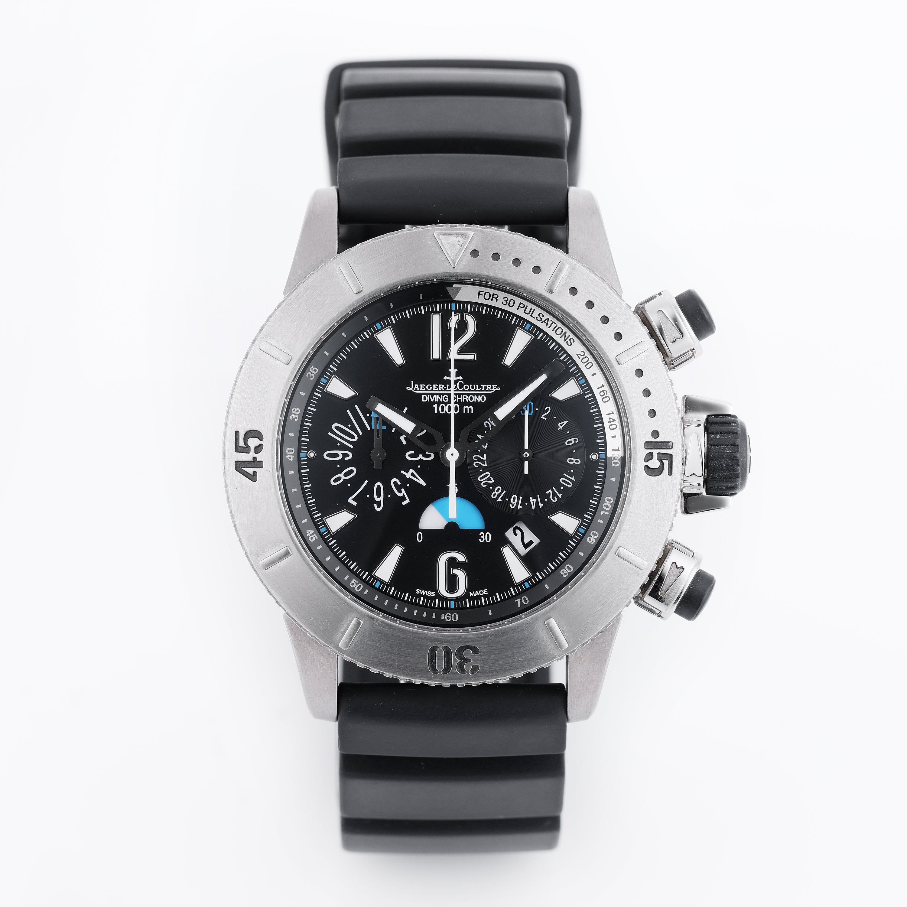 Jaeger-LeCoultre Master Compressor Diving Chronograph | REF. 160.T.25 / JLQ186T670 | Titanium & Rubber | 44mm | Box & Papers | 2013