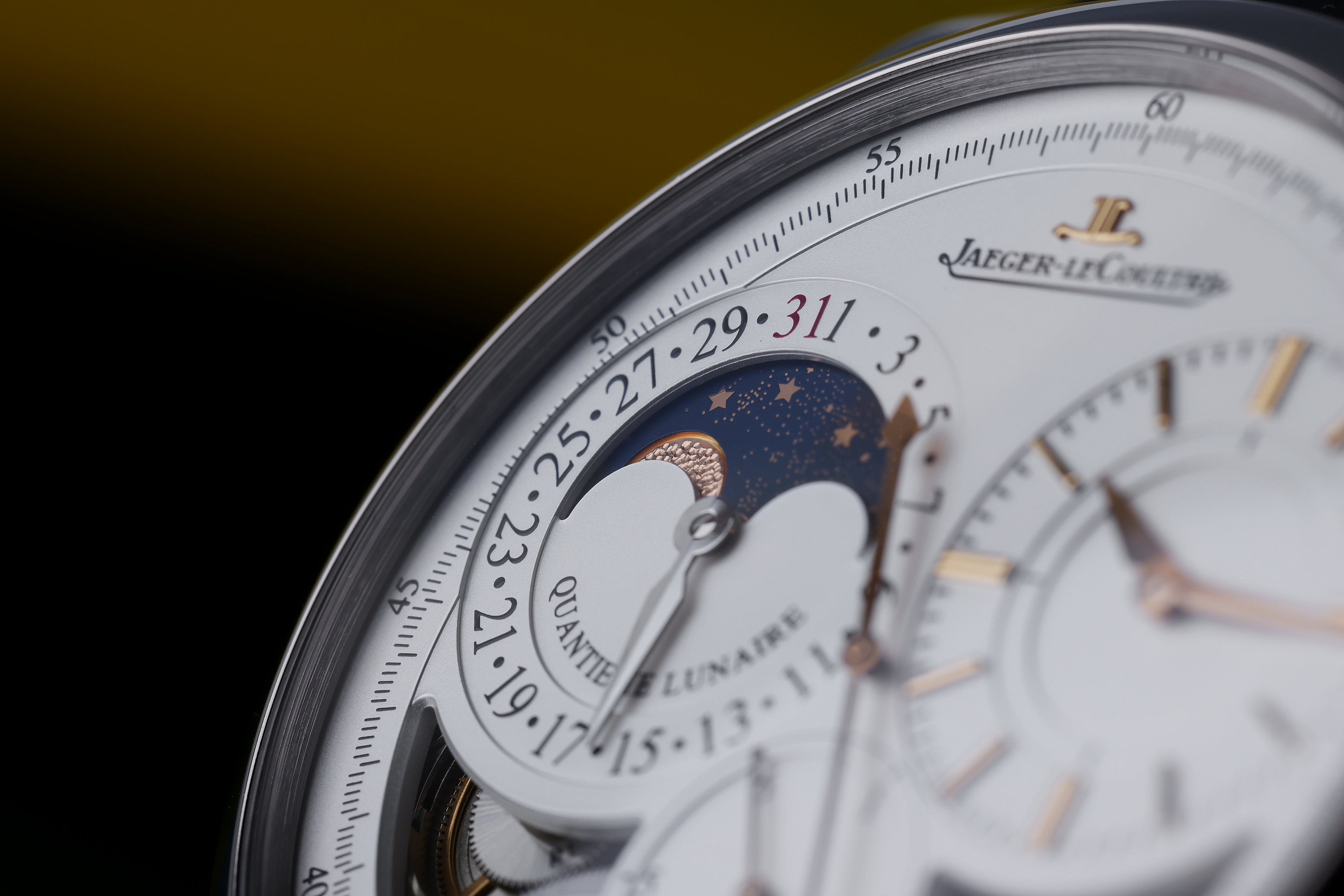 Jaeger-LeCoultre Duometre Quantieme Lunaire | 18k White Gold | Moonphase Display